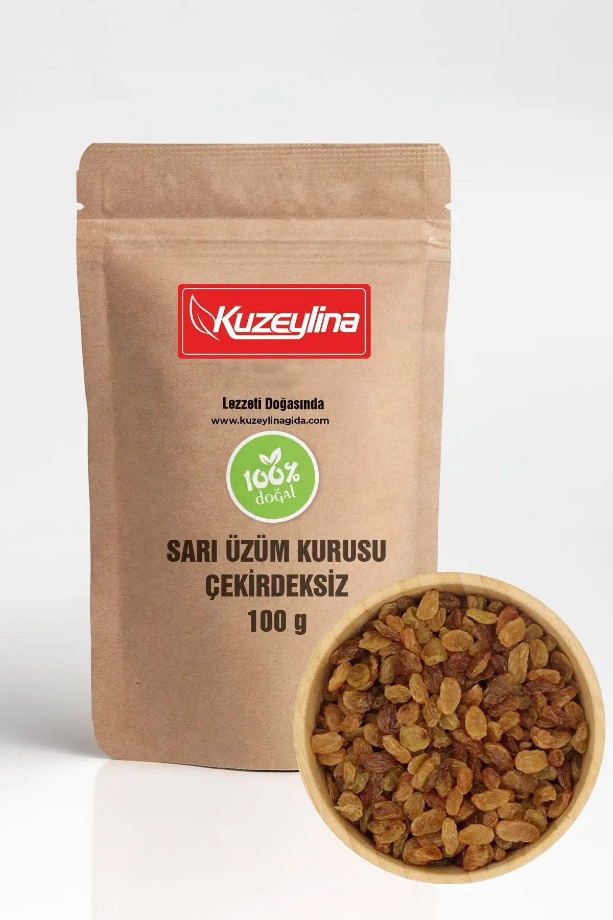 Kuzeyli Gıda Üzüm Kurusu Sarı Çekirdeksiz % 100 Yerli - 100 Gram