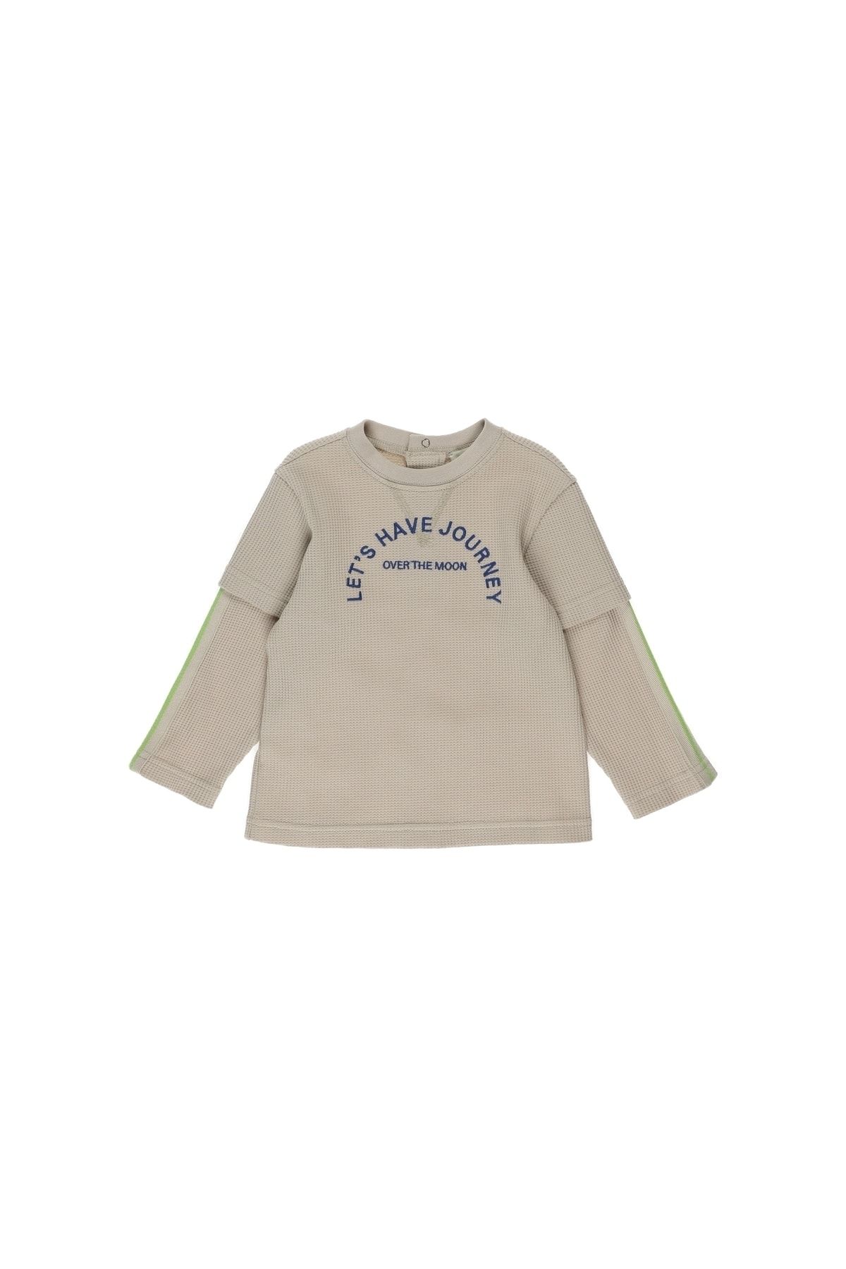 Panço Erkek Bebek Renkli Şerit Detaylı Uzun Kollu T-shirt