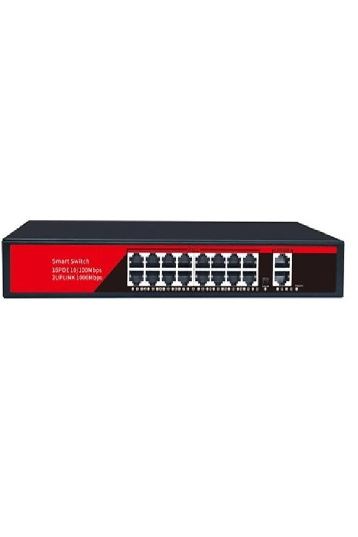 3DCOOL 3d-psf16 18 Port Kamera Poe Switch 16xpoe 2xuplink 240w 250mt