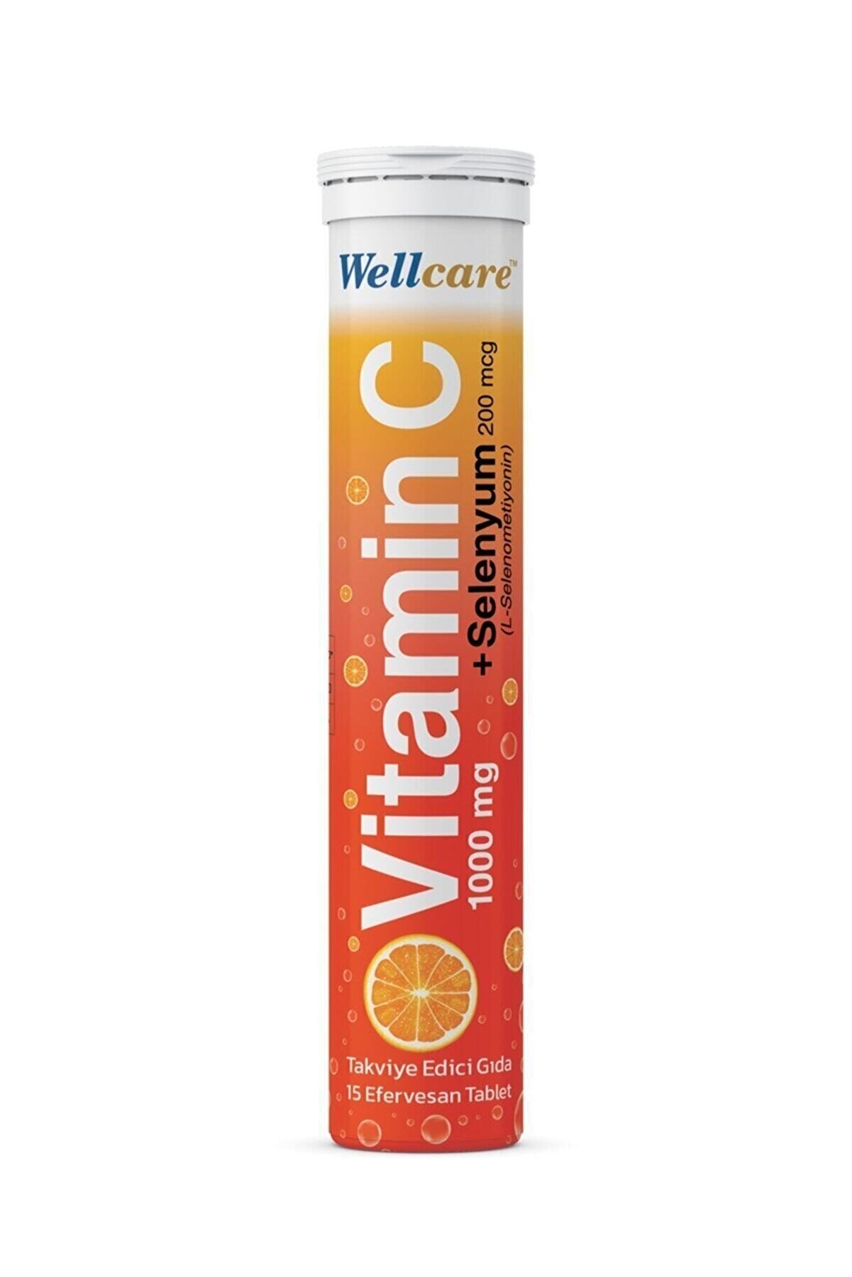 Wellcare Vitamin C 1000 Mg + Selenyum 200 Mcg 15 Efervesan Tablet