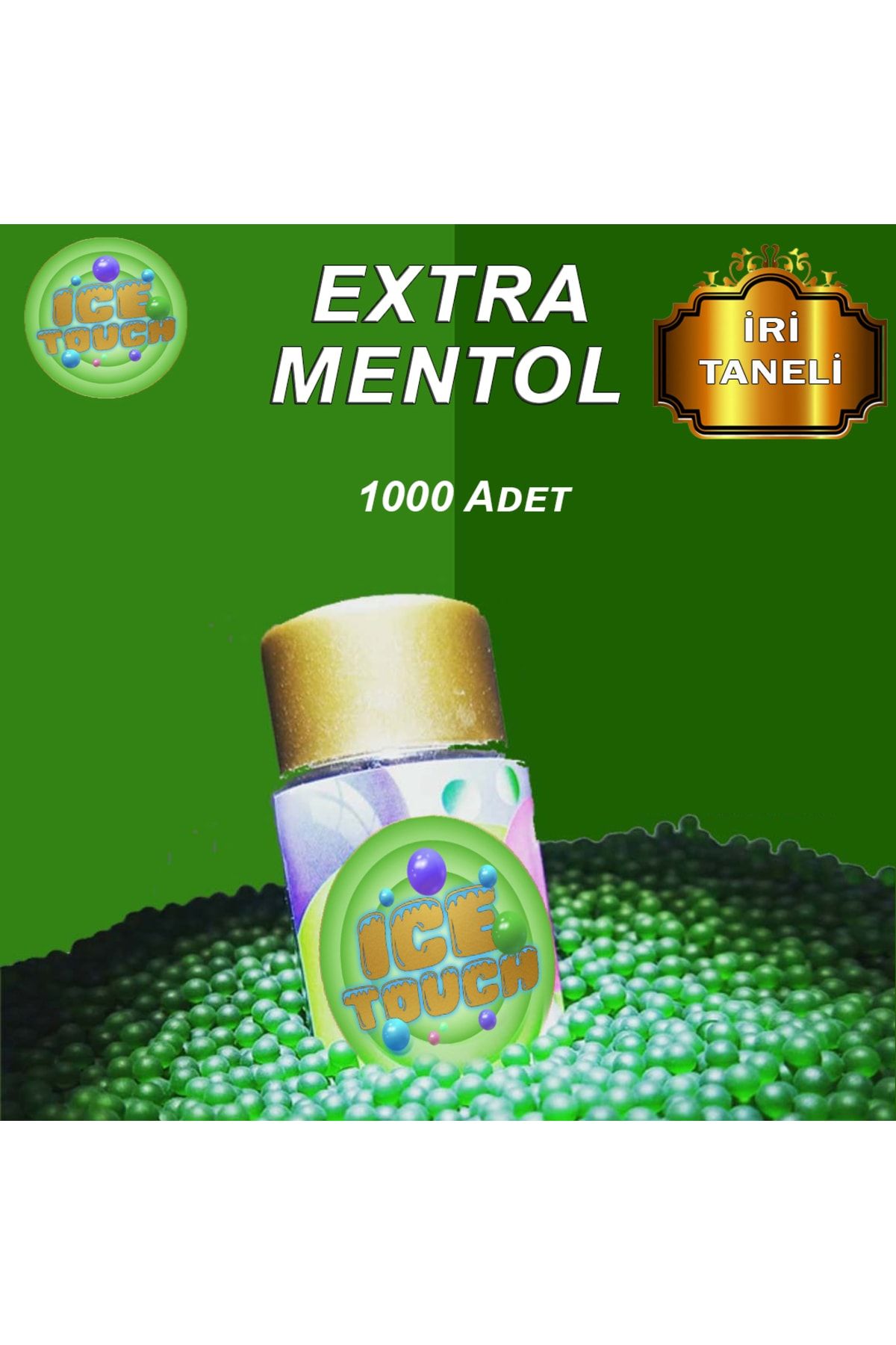 ice touch Mentol Topu Extra Aroma Extra Lezzet iri Taneli Mentol 1000 Adet