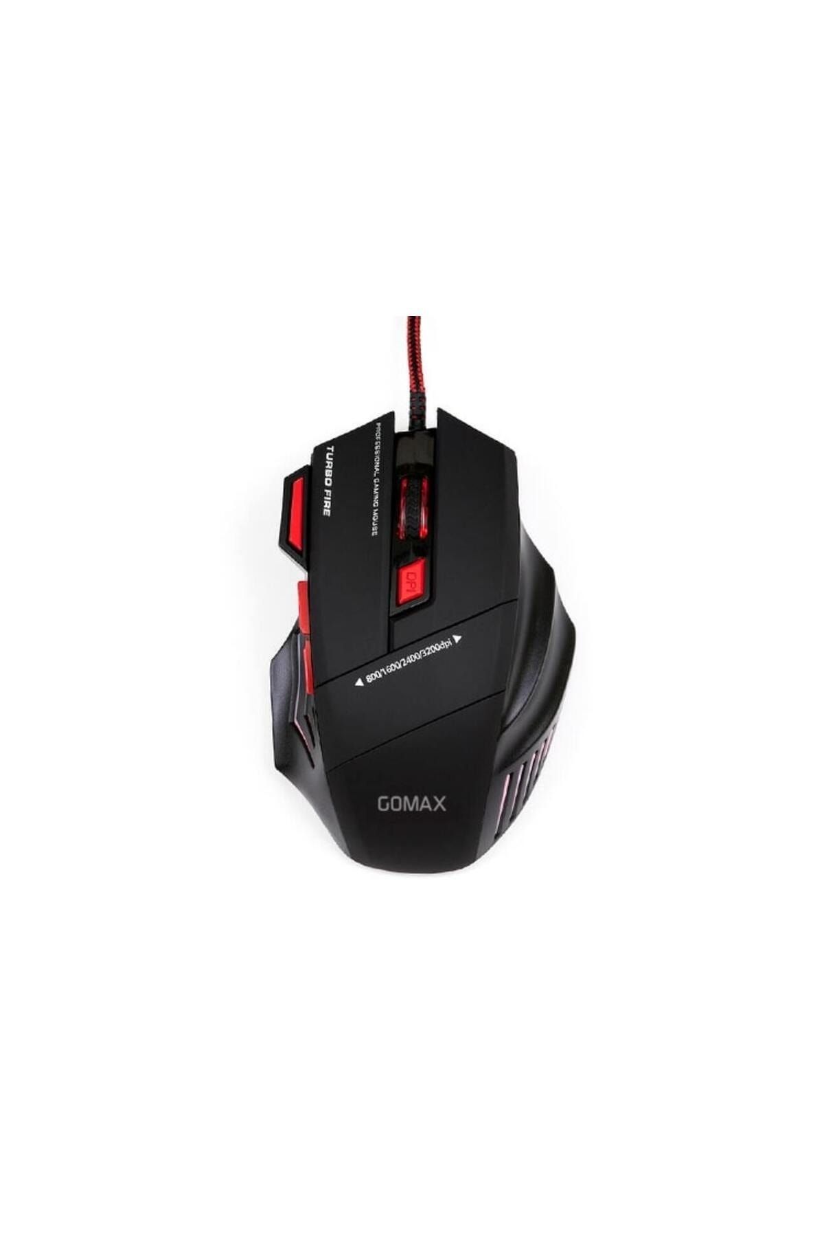 Gomax M3 Ledli Optik Oyuncu Faresi - Gaming Mouse Kırmızı
