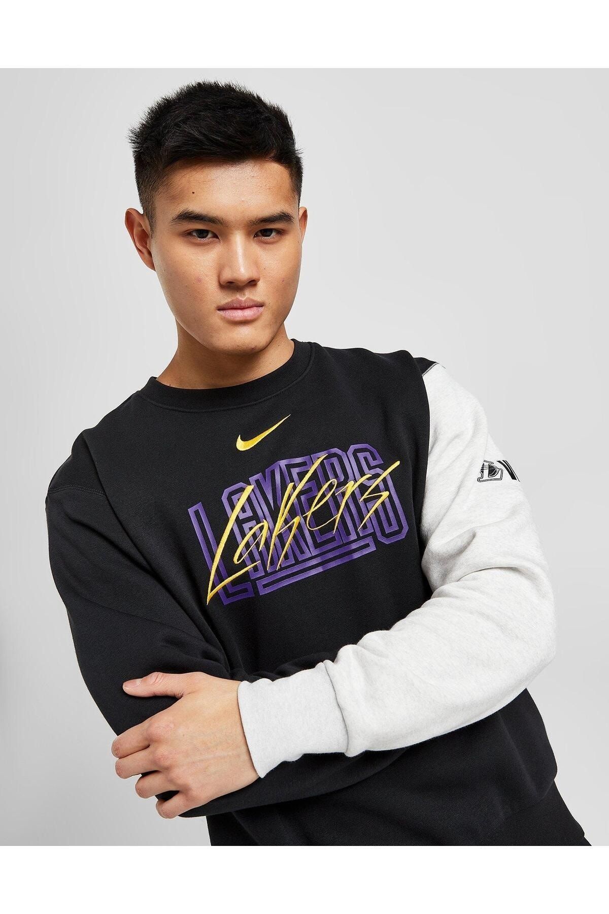 Nike Los Angeles Lakers Courtside NBA Fleece Erkek Sweatshirt'ü CNG-STORE®
