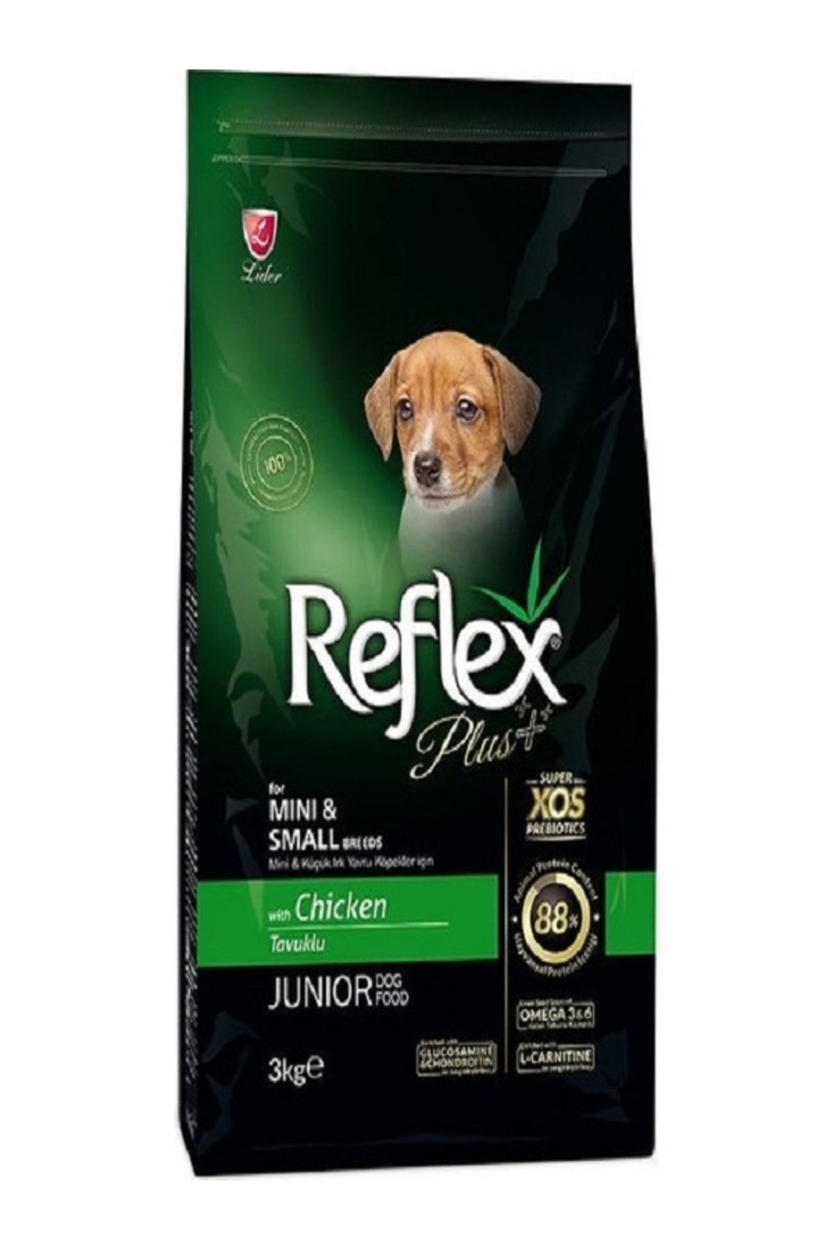 Reflex Plus Mini ve Küçük Irk Yavru Köpekler İçin Tavuklu Köpek Maması 3 Kg