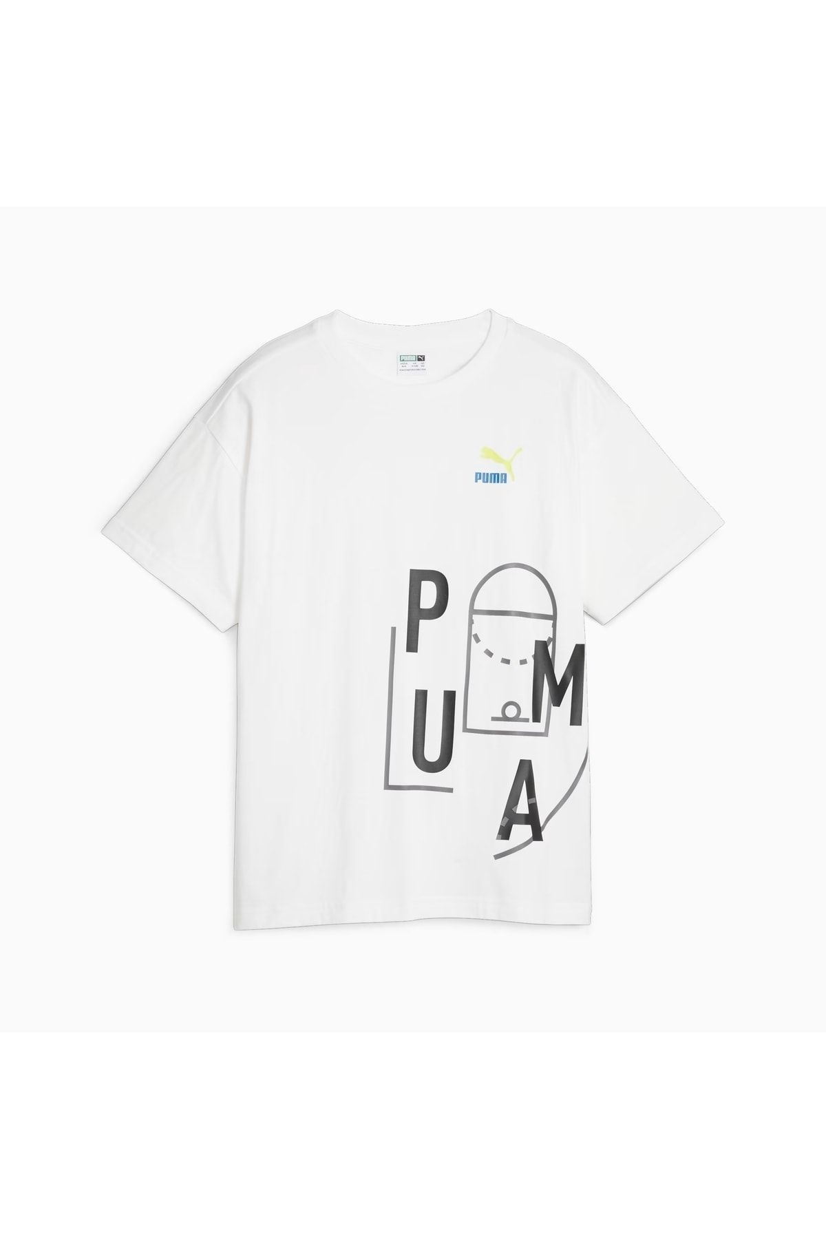 Puma Erkek Çocuk  Beyaz T-Shirt