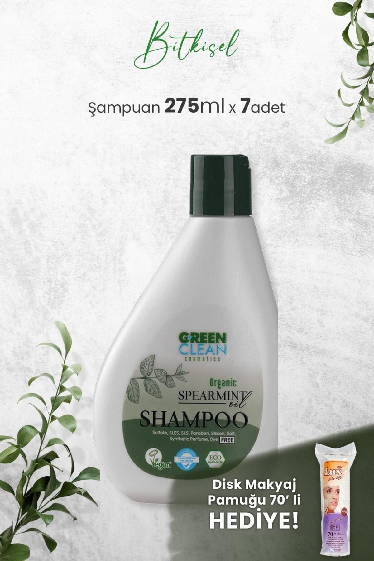 Green Clean Şampuan Spearmint 275 ml x 7 Adet ve Hediyeli
