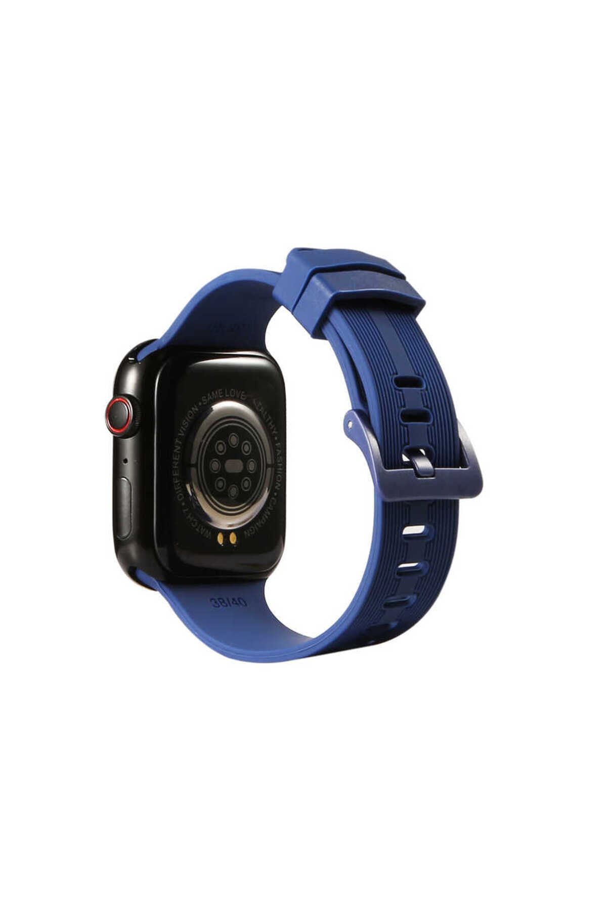 Zore Uyumlu Apple Watch Ultra 49mm Kordon KRD-23 Silikon Strap Kayış