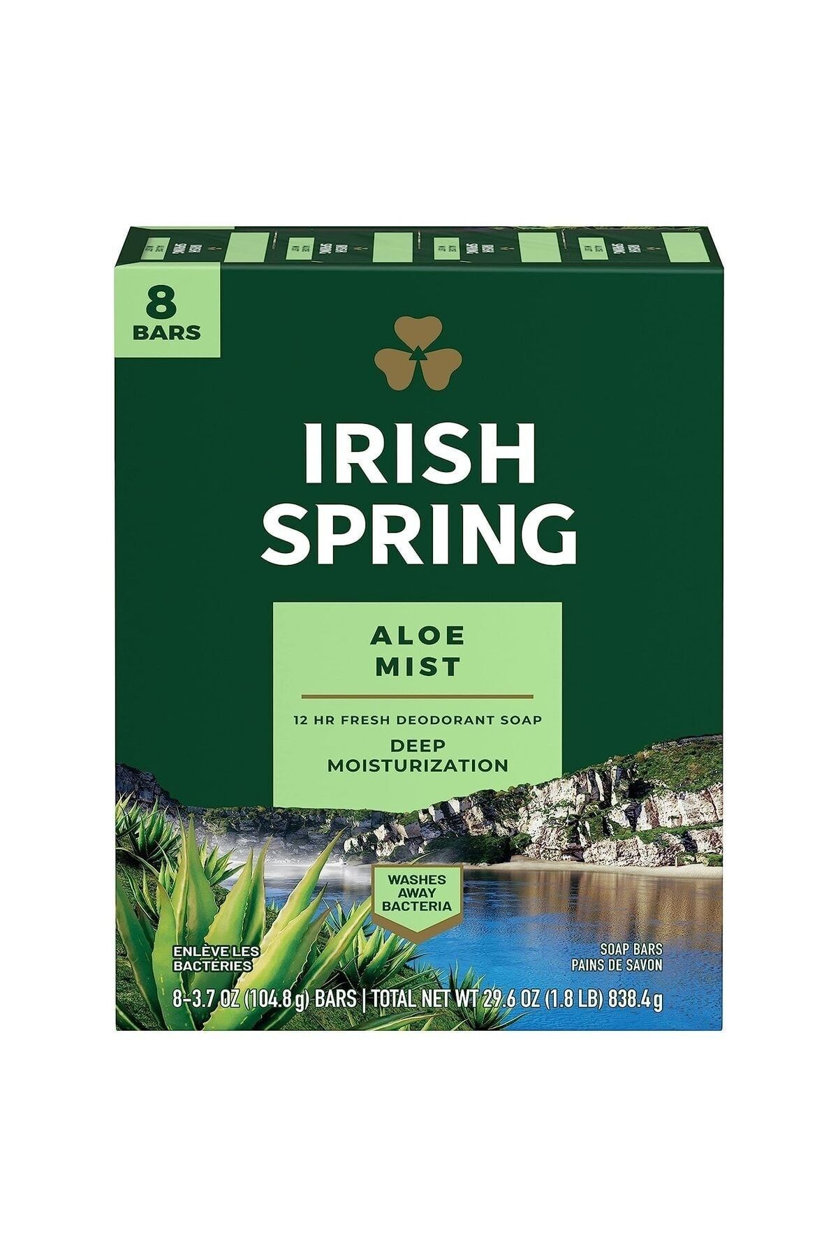 Irish Spring Aloe Mist Sabun 8 Adet