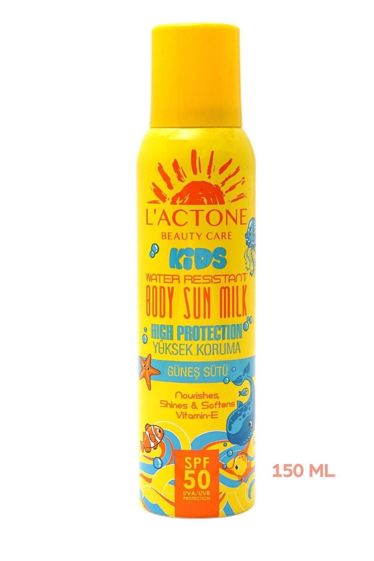 L'ACTONE Çocuk Güneş Sütü Body Sun Milk Kids Sprey 50 Spf 150 ml