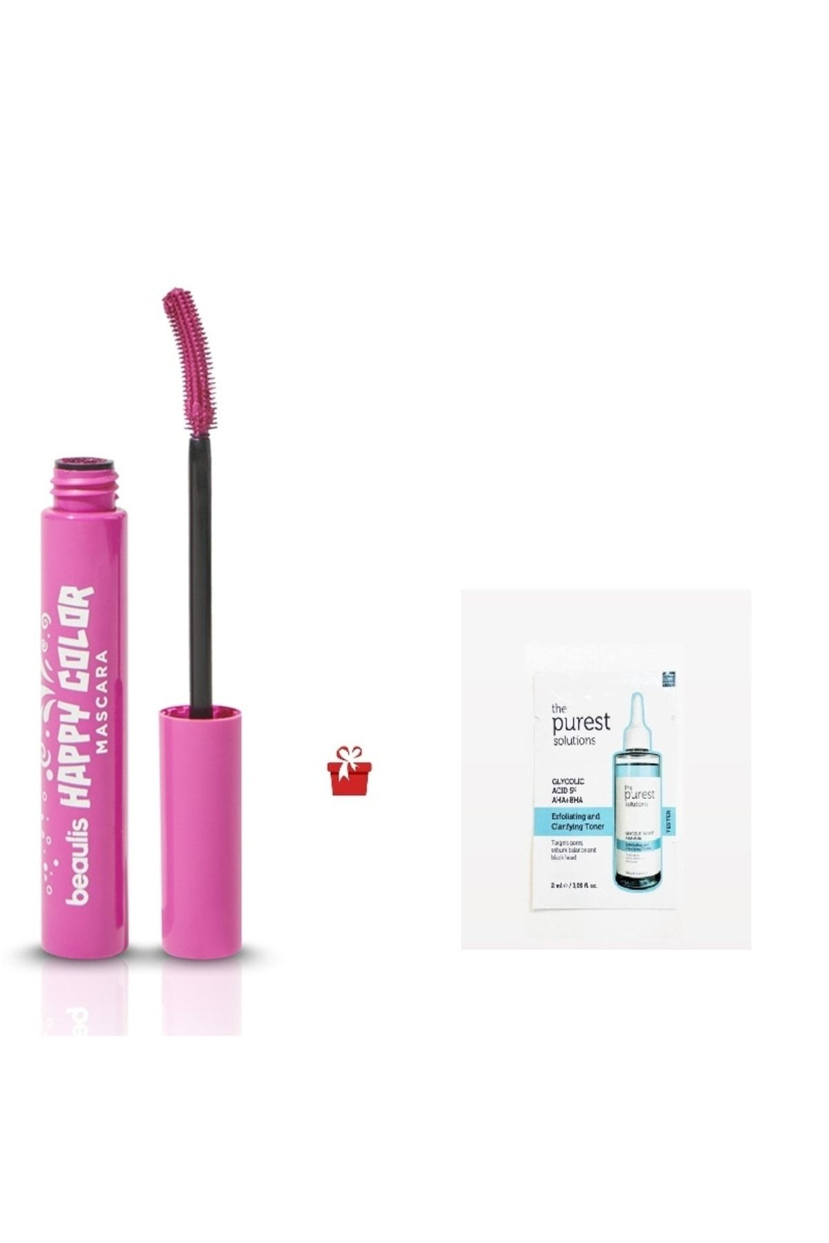 beaulis festival fun mascara happy color maskara-shımmer vibe GÖZ makyajı renkli PEMBE