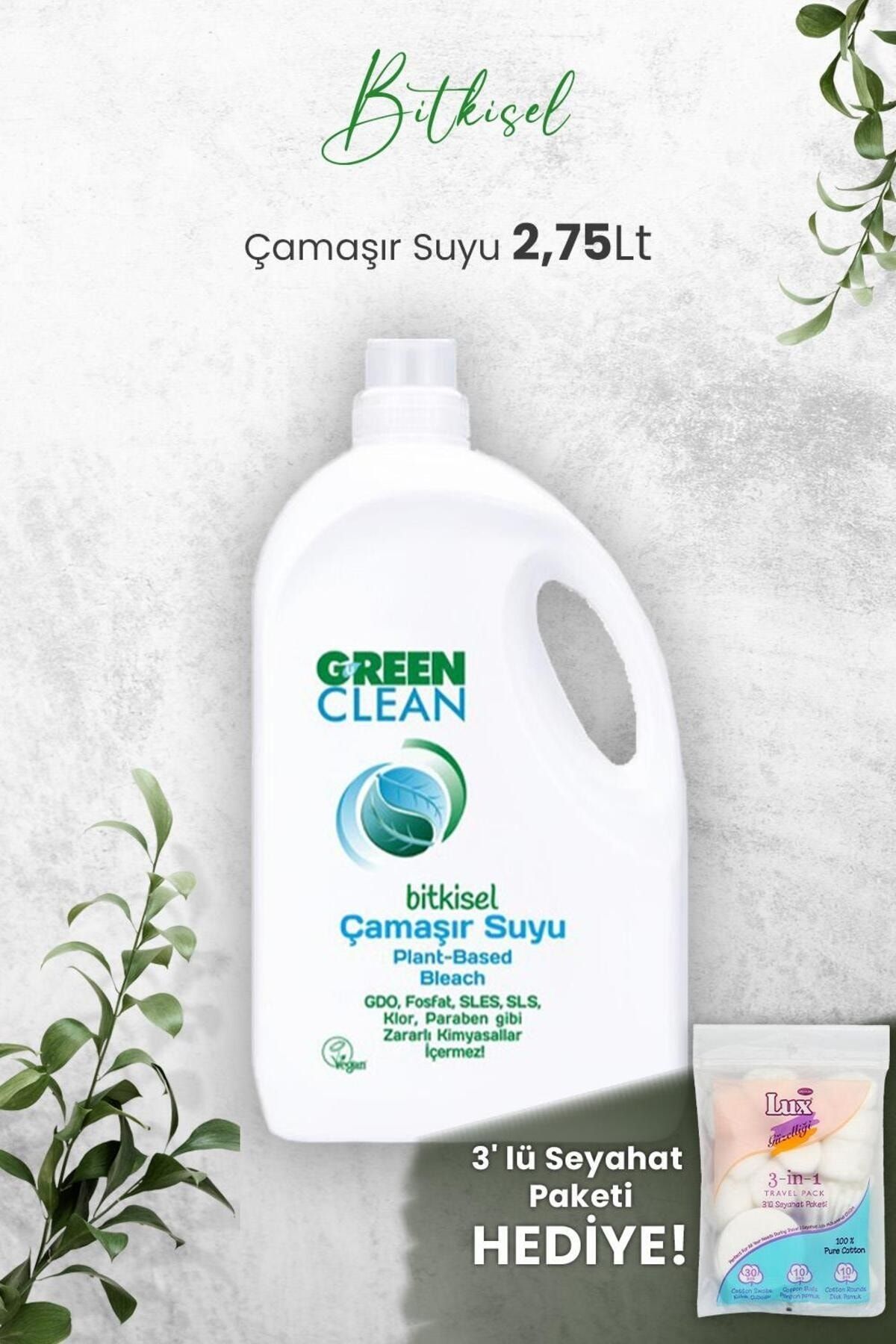 Green Clean Bitkisel Çamaşır Suyu 2,75 Lt ve Hediyeli
