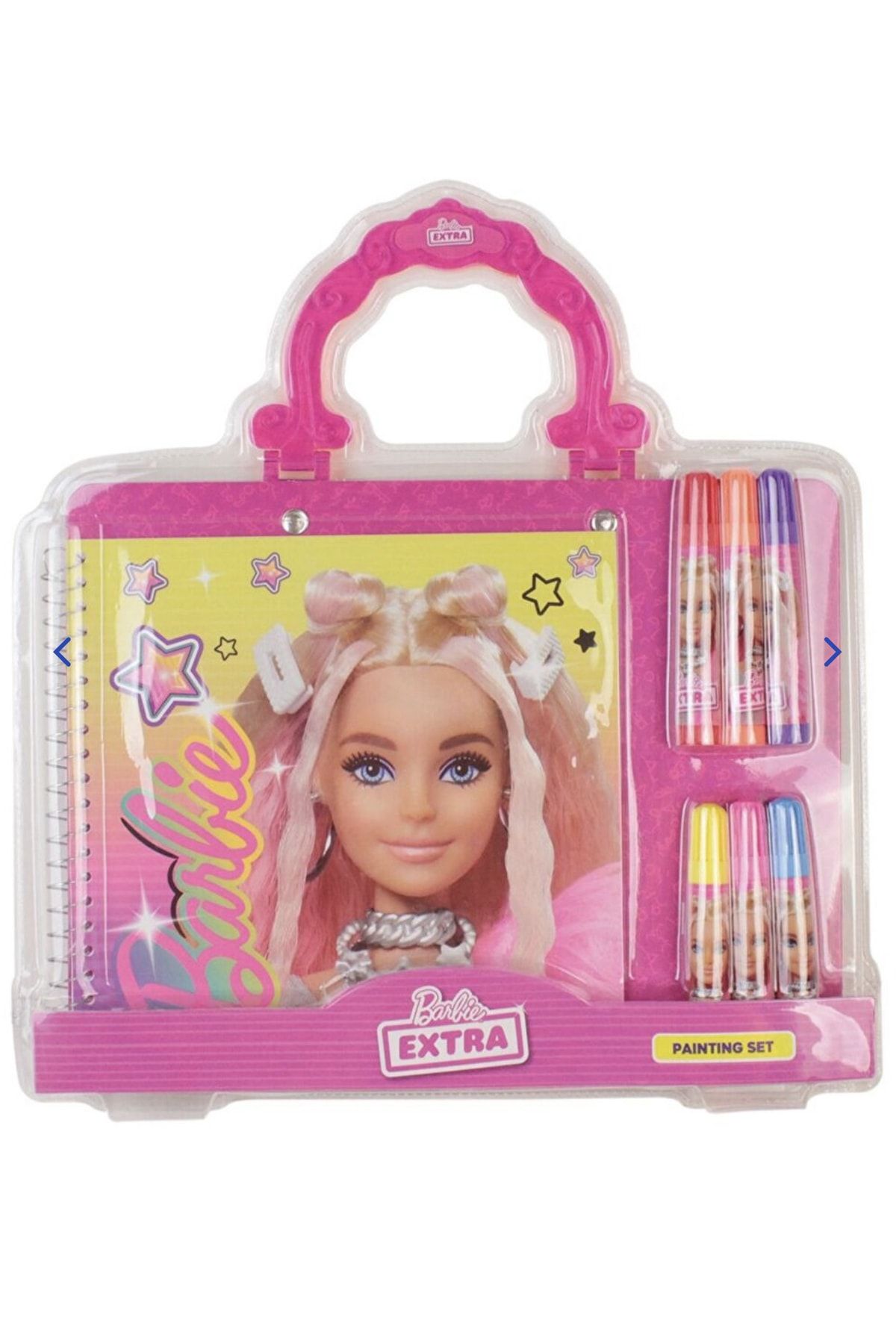 SHIVA Gift&More Lisanslı Barbie boyama seti 6 renk keçeli kalem ve boyama kitabı seti