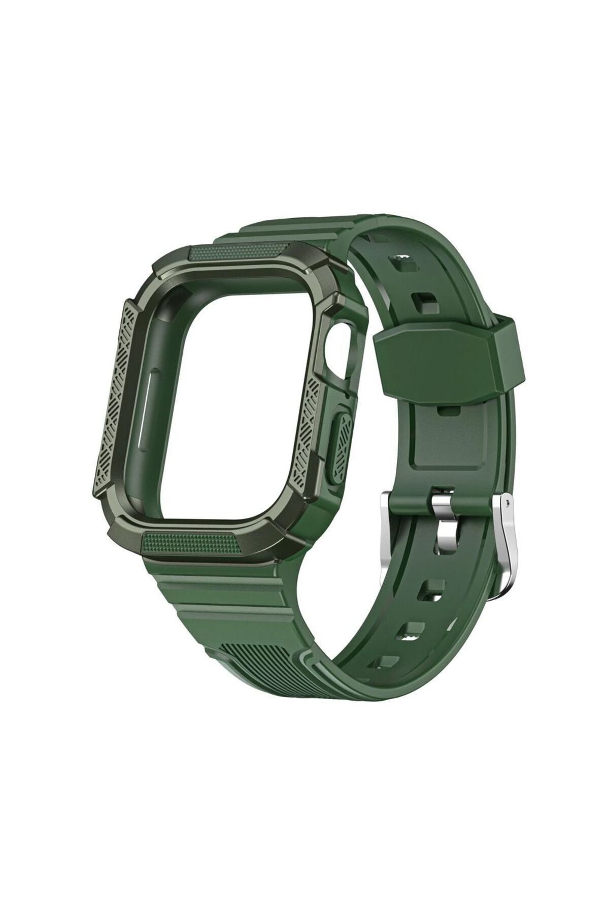 Gpack Apple Watch Series 3 4 5 40mm Kordon Defens Tank Armor Birleşik Full Koyu Yeşil