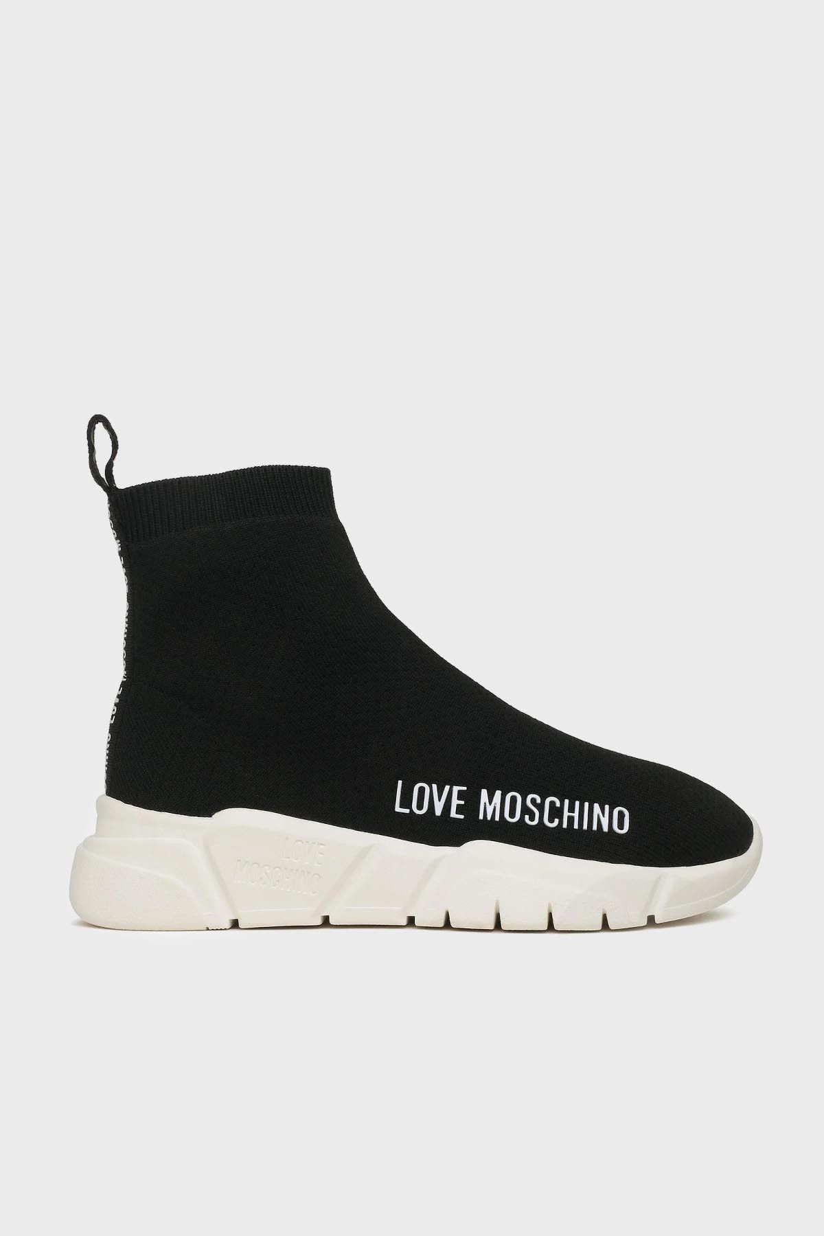 Moschino Logo Baskılı Yüksek Bilekli Ayakkabı JA15343G1HIZ4000