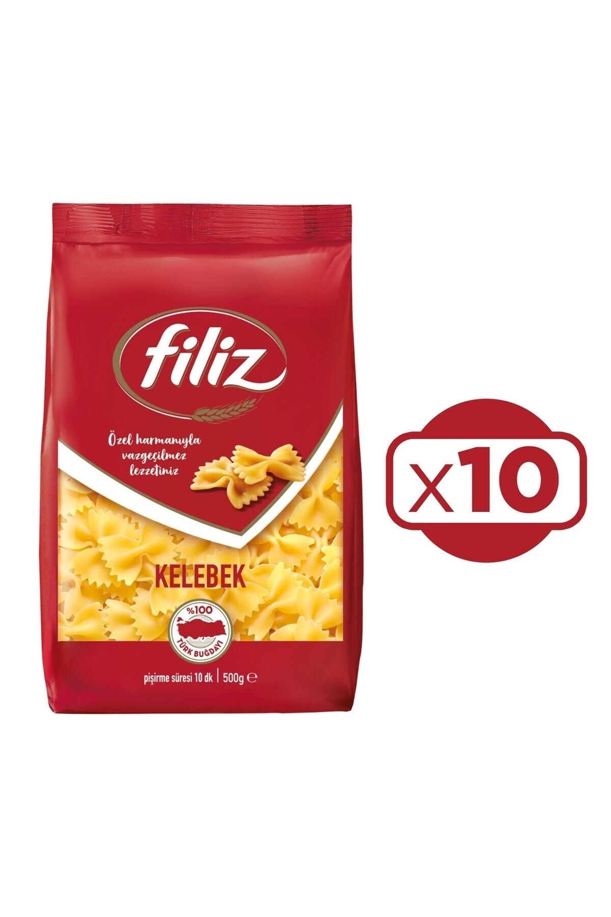 FİLİZ Filiz Makarna Kelebek 500gr X 10 Adet