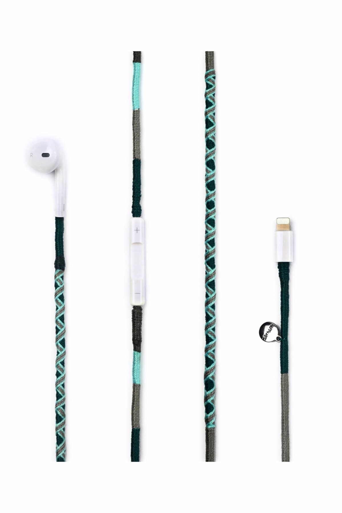 Happy-Nes Apple Blue Print Mikrofonlu Kulaklık HPNYAK021