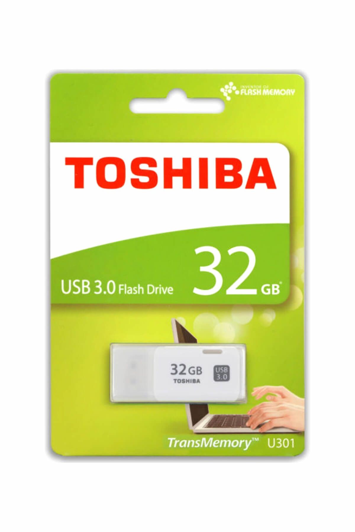 Toshiba 32 GB 3.0 Hayabusa Beyaz USB Bellek