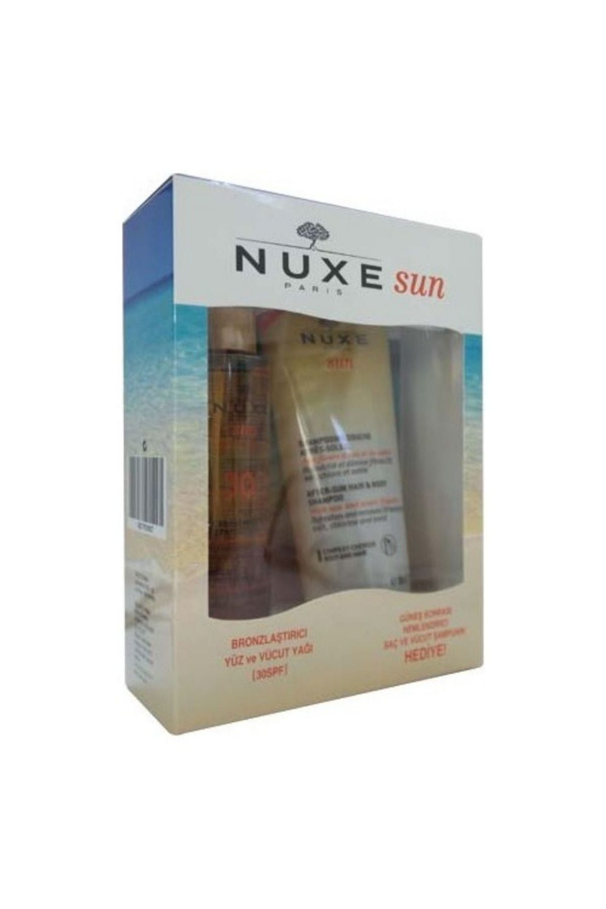 Nuxe Bronzlaştırıcı Yüz Ve Vücut Yağı Spf 30 150 ml & Güneş Sonrası Nemlendirici Şampuan 0030177019K17