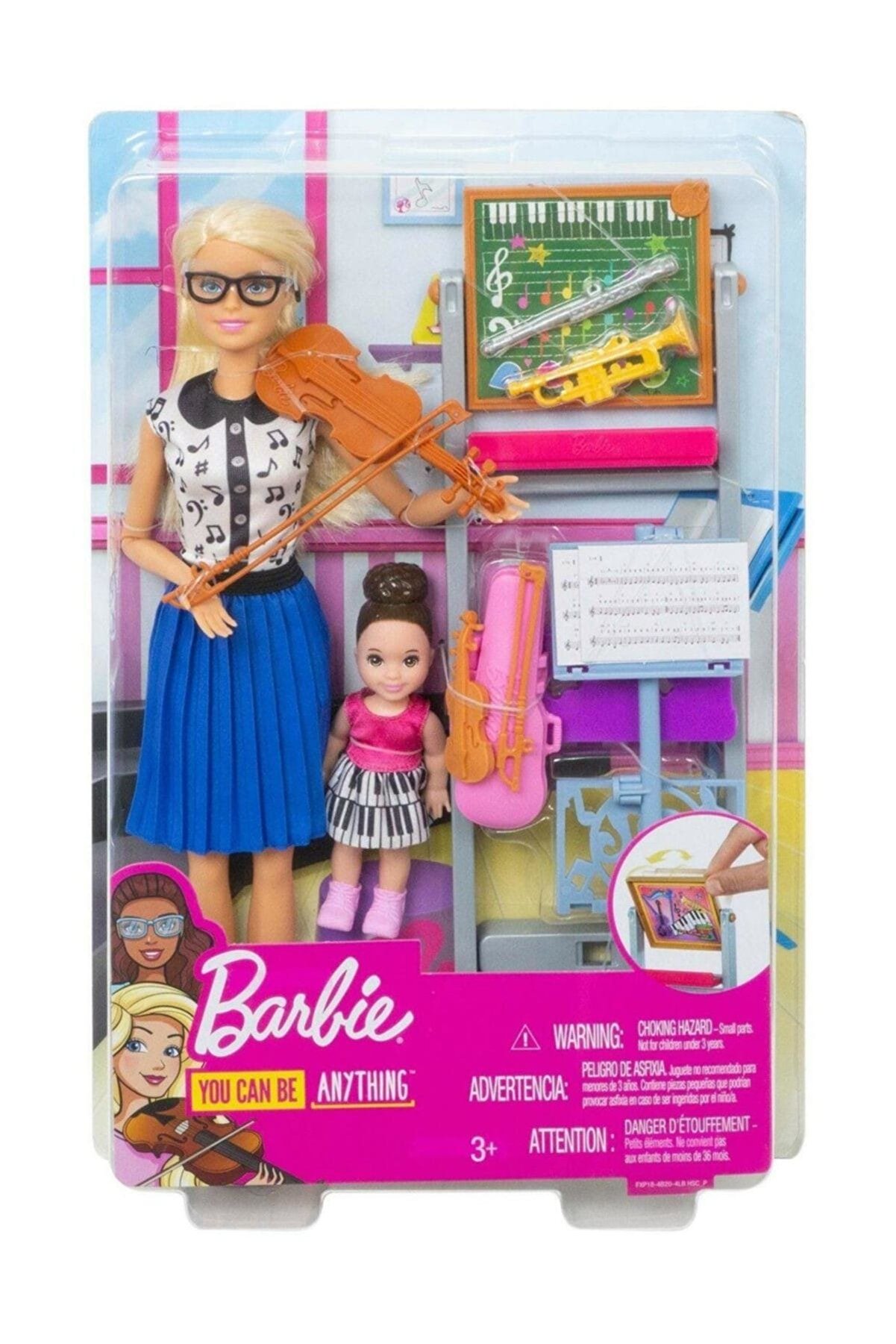 Barbie Küçük Bebek Nota Tahtasi ile Müzik Öğretmeni Oyun