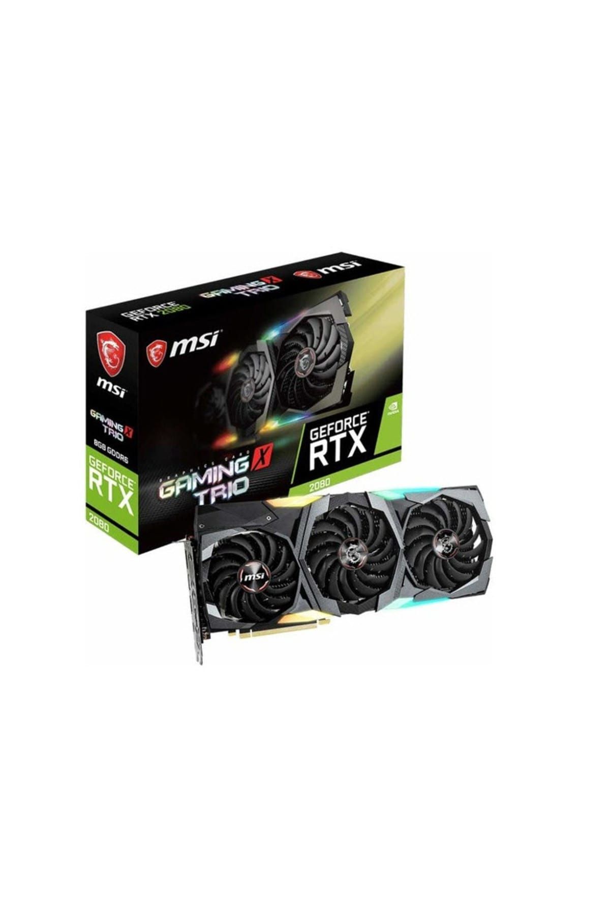 MSI GeForce RTX 2080 GAMING TRIO RTX2080 8GB GDDR6 256B (1XHDMI 3XDP 1XUSB-C) Ekran Kartı