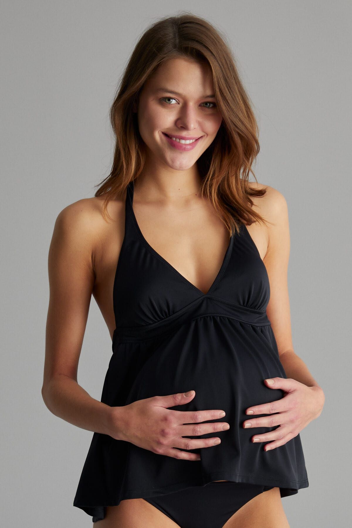 Penti Siyah Basic Maternity Tankini Bikini Üstü