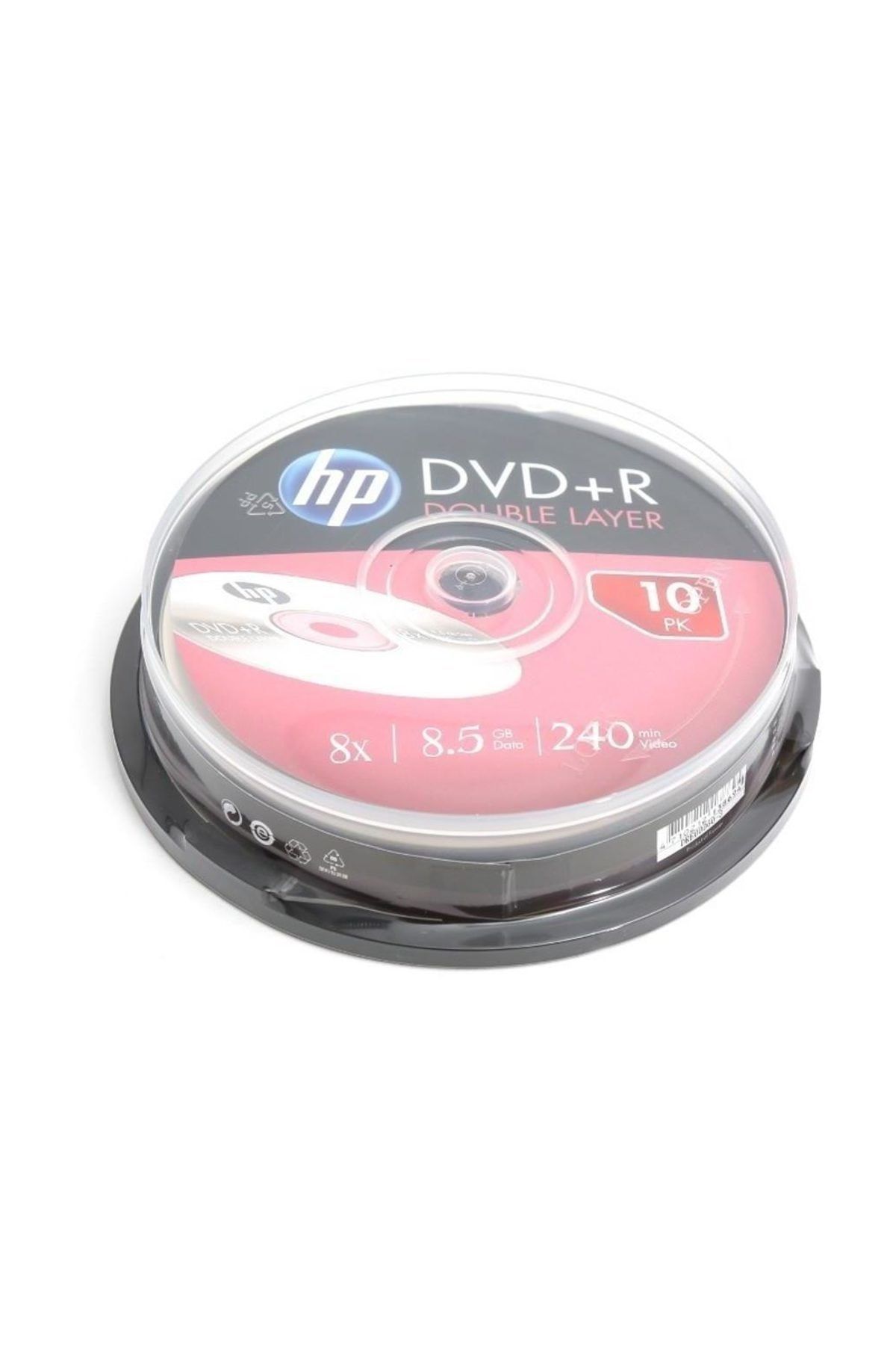 HP dvd+r double layer branded 8x 8.5gb 240min video