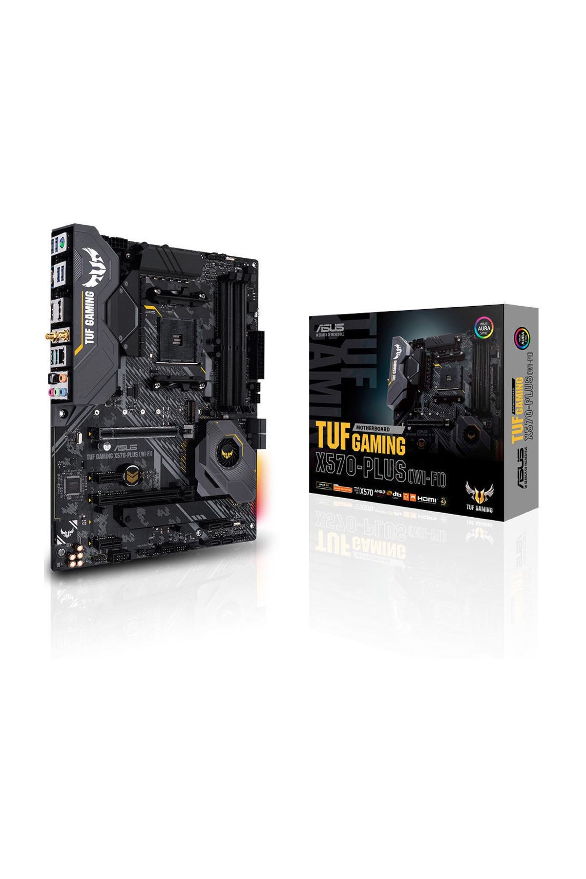 ASUS TUF GAMING X570-PLUS (Wi-Fi) AMD X570 AM4  DP HDMI 2 X M.2 USB 3.2 AURA RGB ATX Anakart