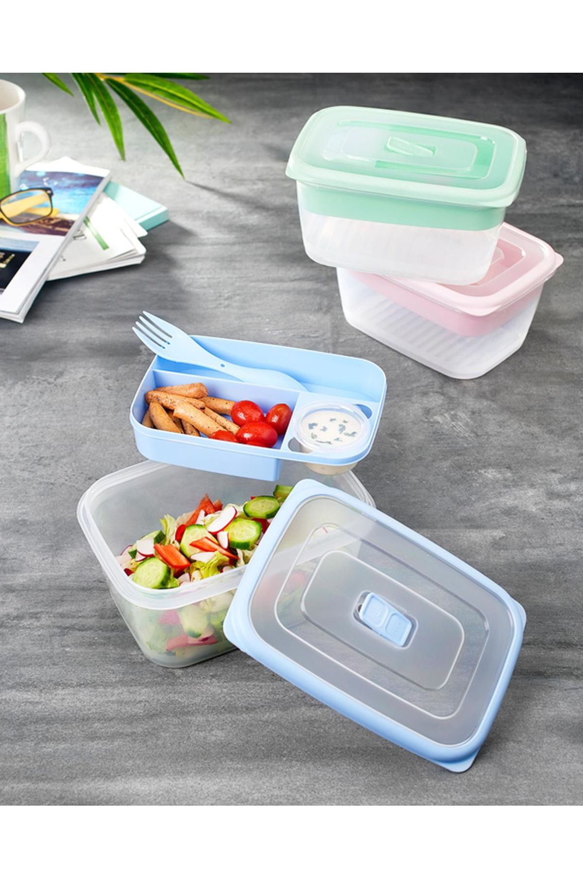 Colizon Ecosaver Lunchbox Beslenme Kutusu-bölmeli Saklama Kabı