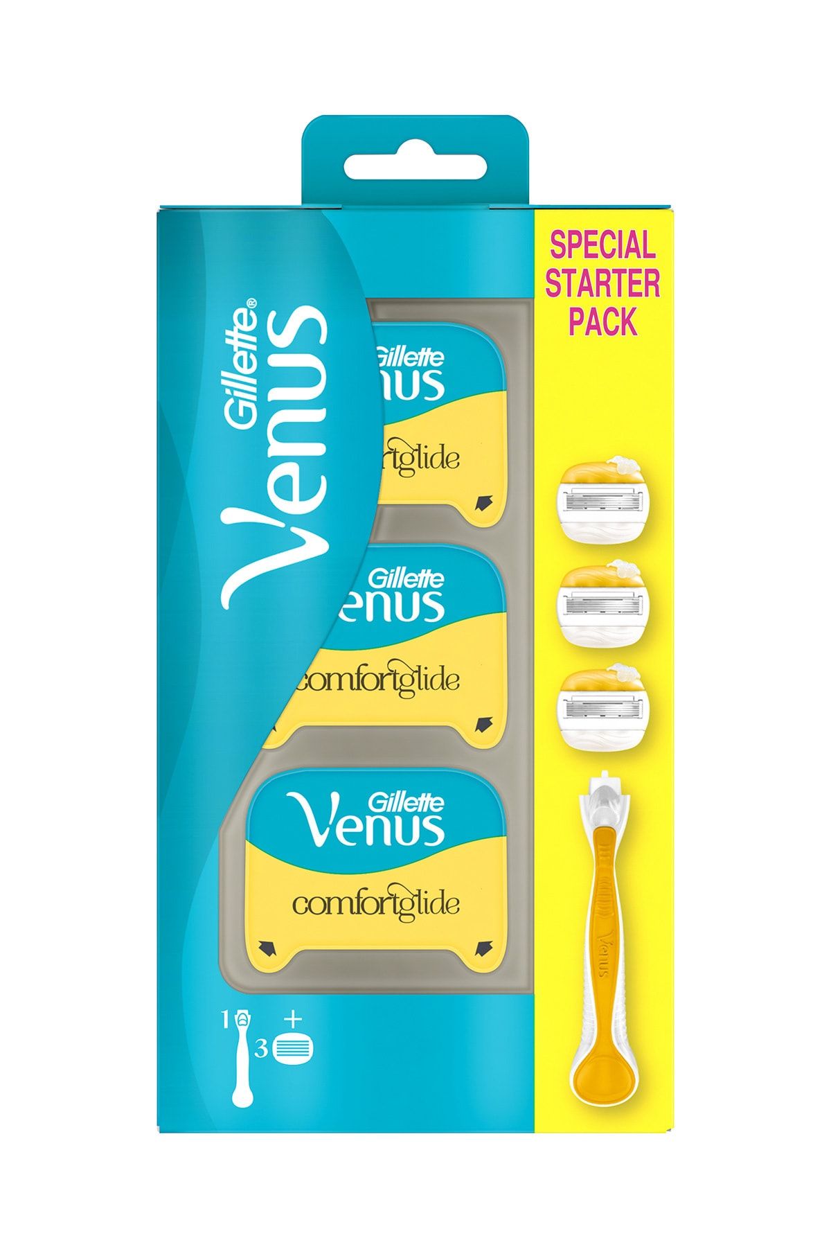 Gillette Venus Venus Comfortglide Olay Kadın Tıraş Makinesi + 2 Yedek Tıraş Bıçağı
