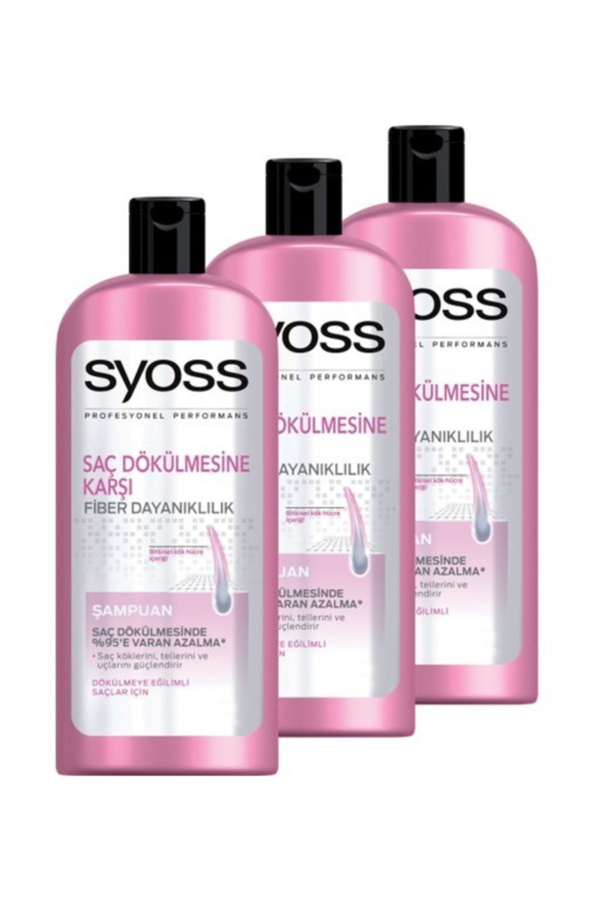 Syoss Saç Dökülmesine Karşı Şampuan 550 ml x 3 Adet