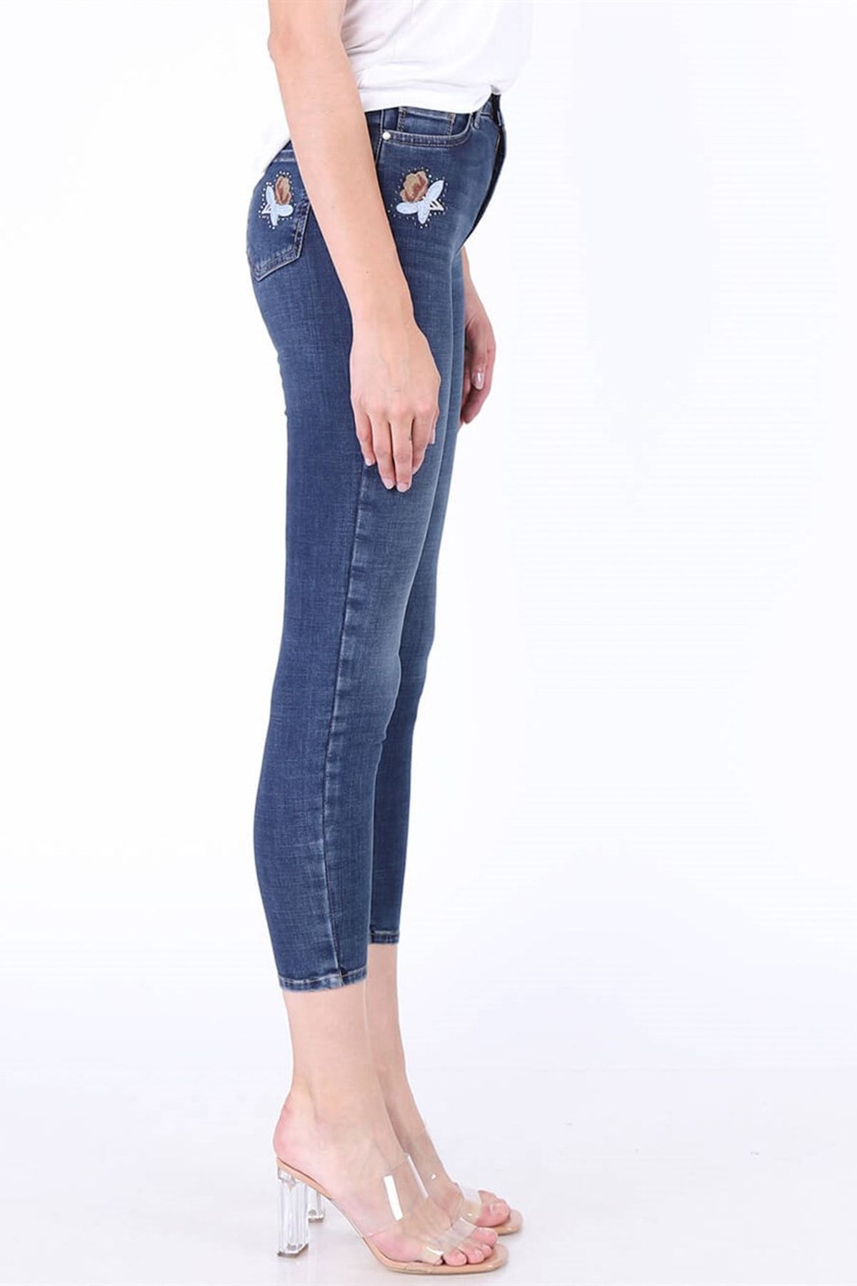Twister Jeans Jeans Eva 9209-01 C Çiçek Nakışlı  - 19Wb01000062-A