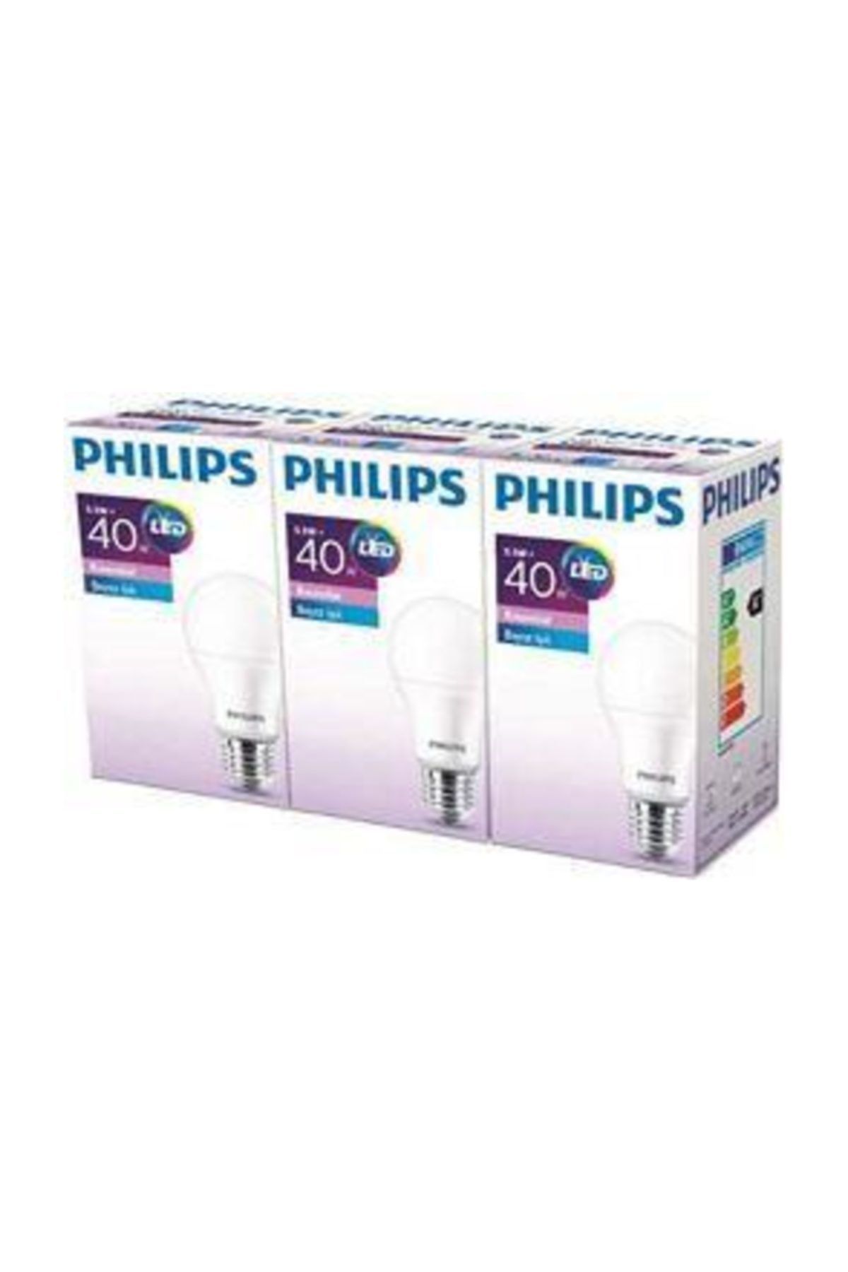 Philips Phılıps Ess Led 5.5-40w Beyaz Normal 3 lü Ampul