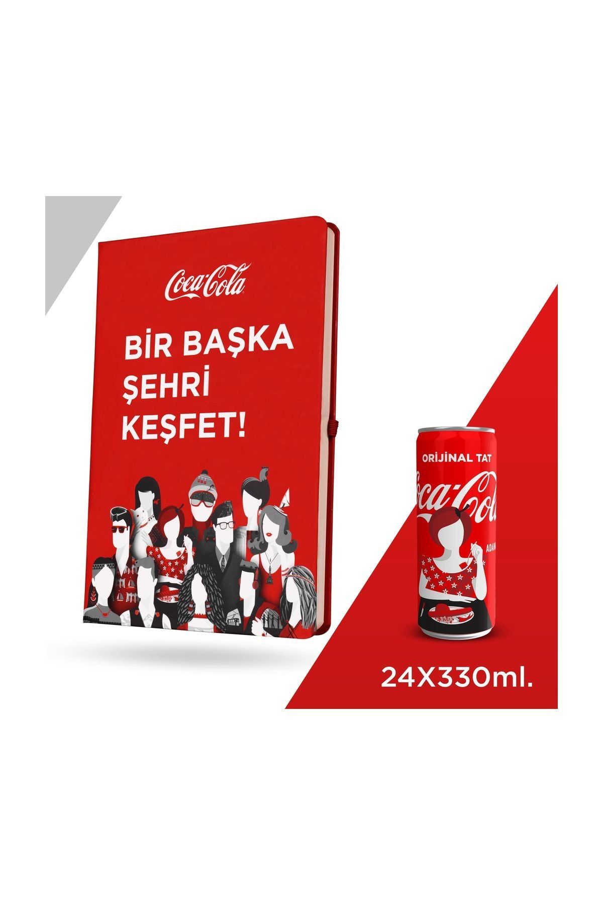 Coca-Cola 24'lü Coca-Cola 330 ml Defterli Adana Paketi