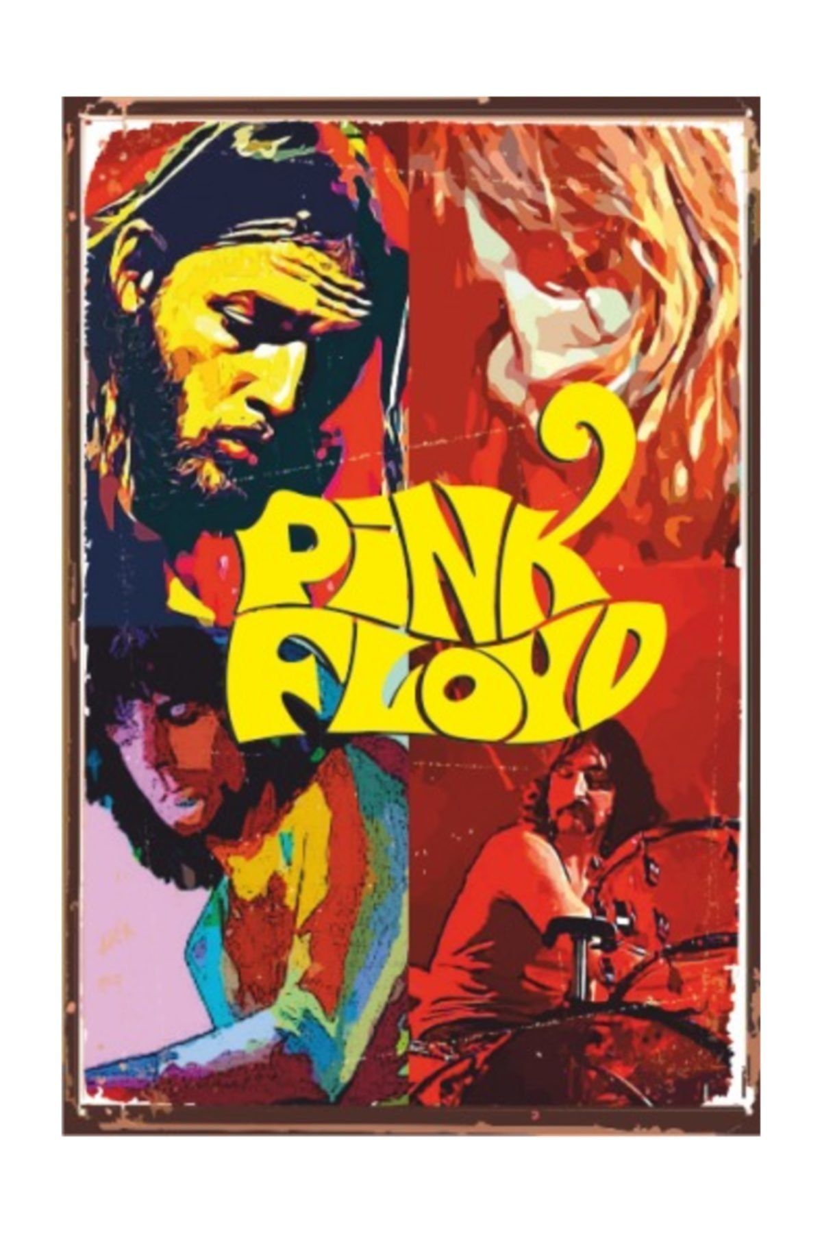Hayat Poster Pink Floyd Retro Vintage Ahşap Poster