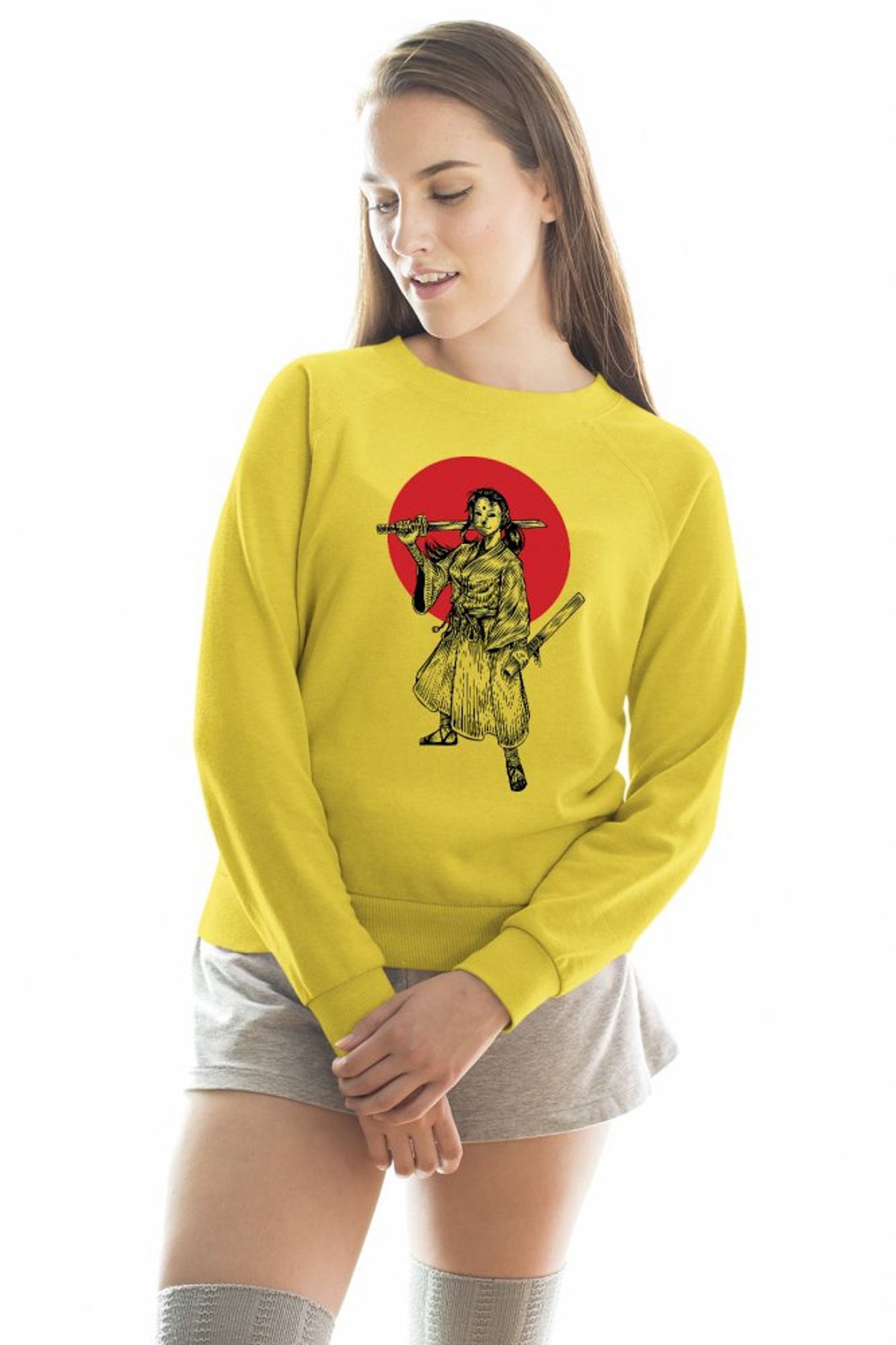 Angemiel Wear Samuray Kadın Kadın Sweatshirt A0499WK