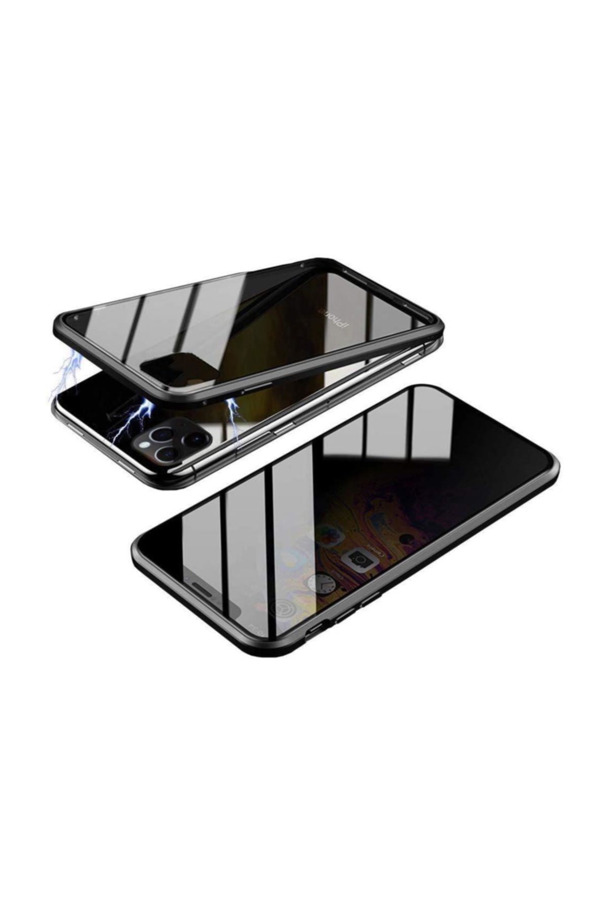 Lopard Apple Iphone 11 Pro Max Devrim Mıknatıslı Ön Arka Kapak 360 Full Metal Koruma