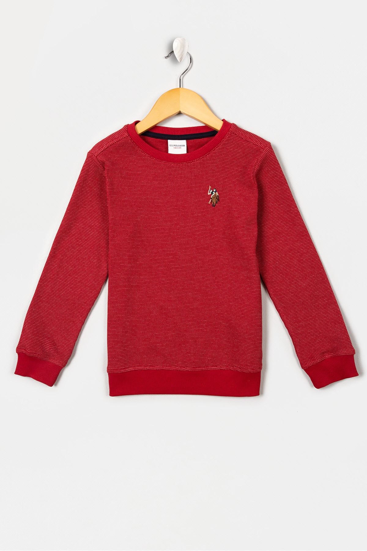 U.S. Polo Assn. Kırmızı Erkek Çocuk Sweatshirt