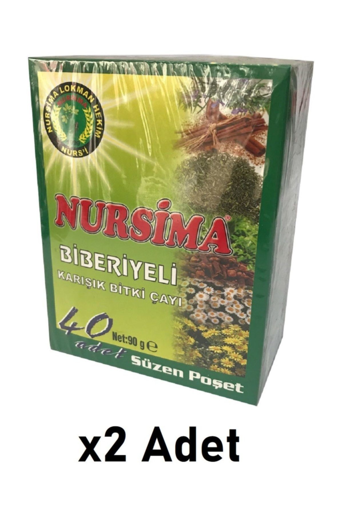 Nursima Biberiyeli Karışık Bitki Çayı 40 Süzen 2 Adet