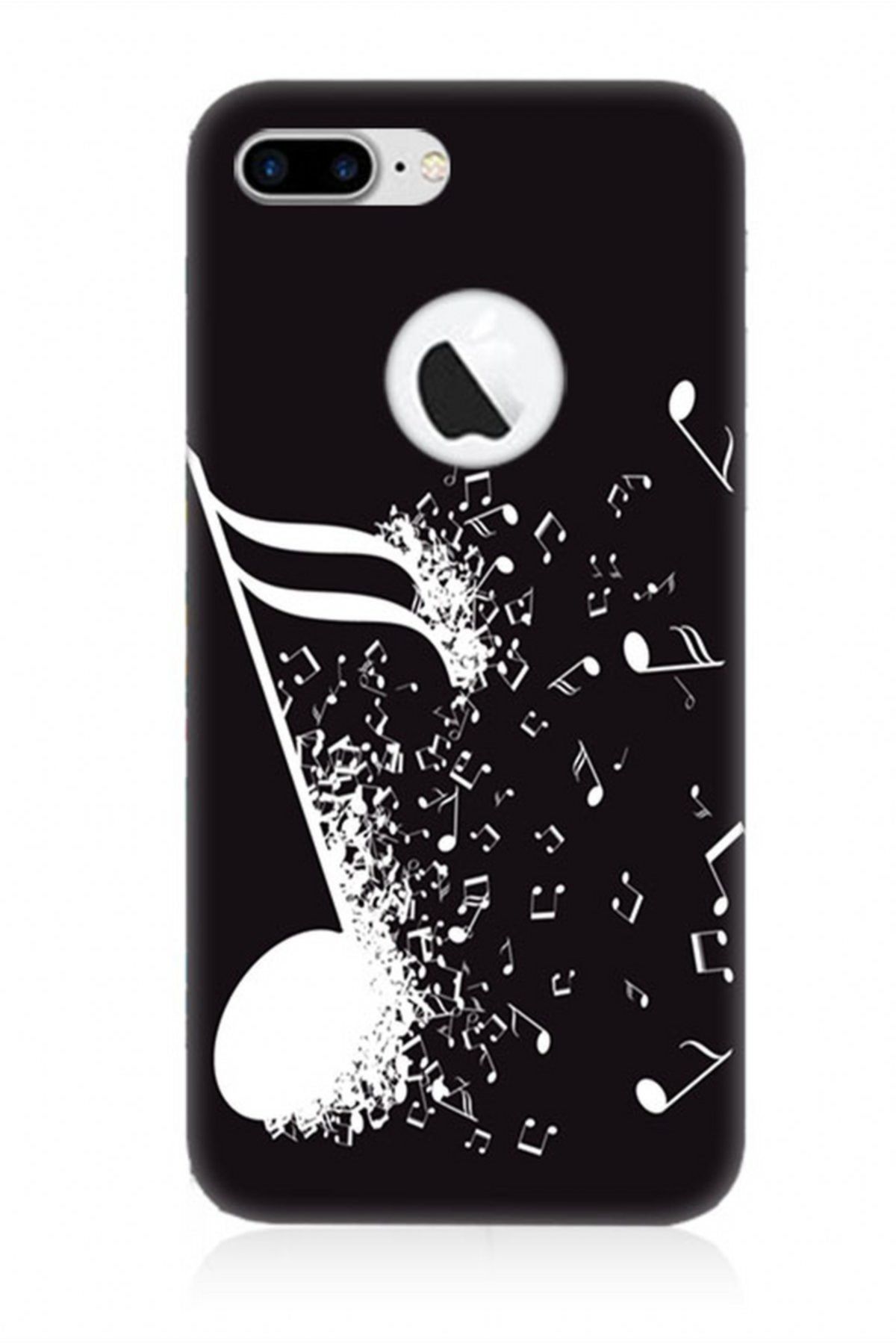 Teknomeg Apple Iphone 8 Plus Müzik Notaları Kabartma Kılıf