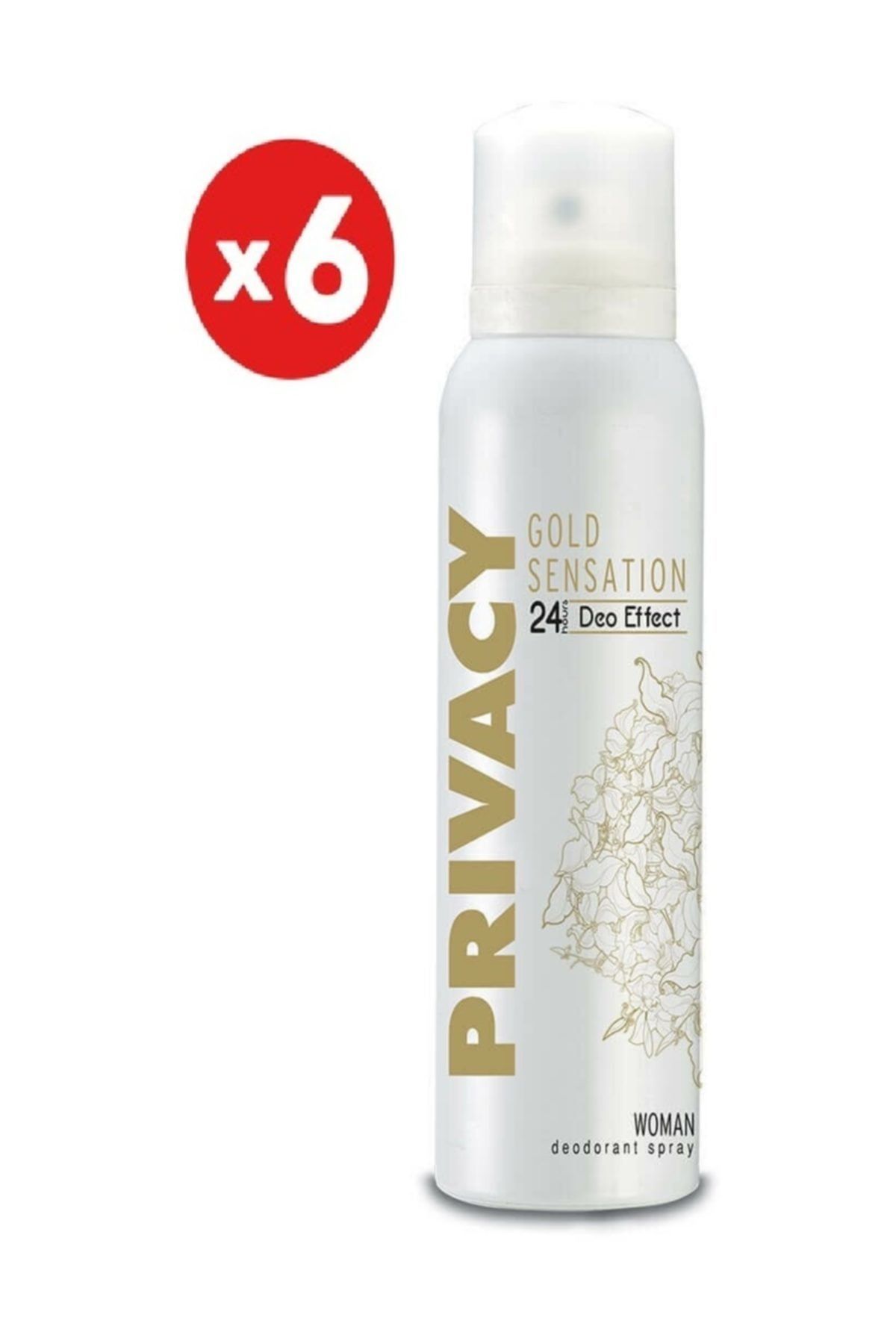 Privacy Gold Women Deodorant 6x150 ml