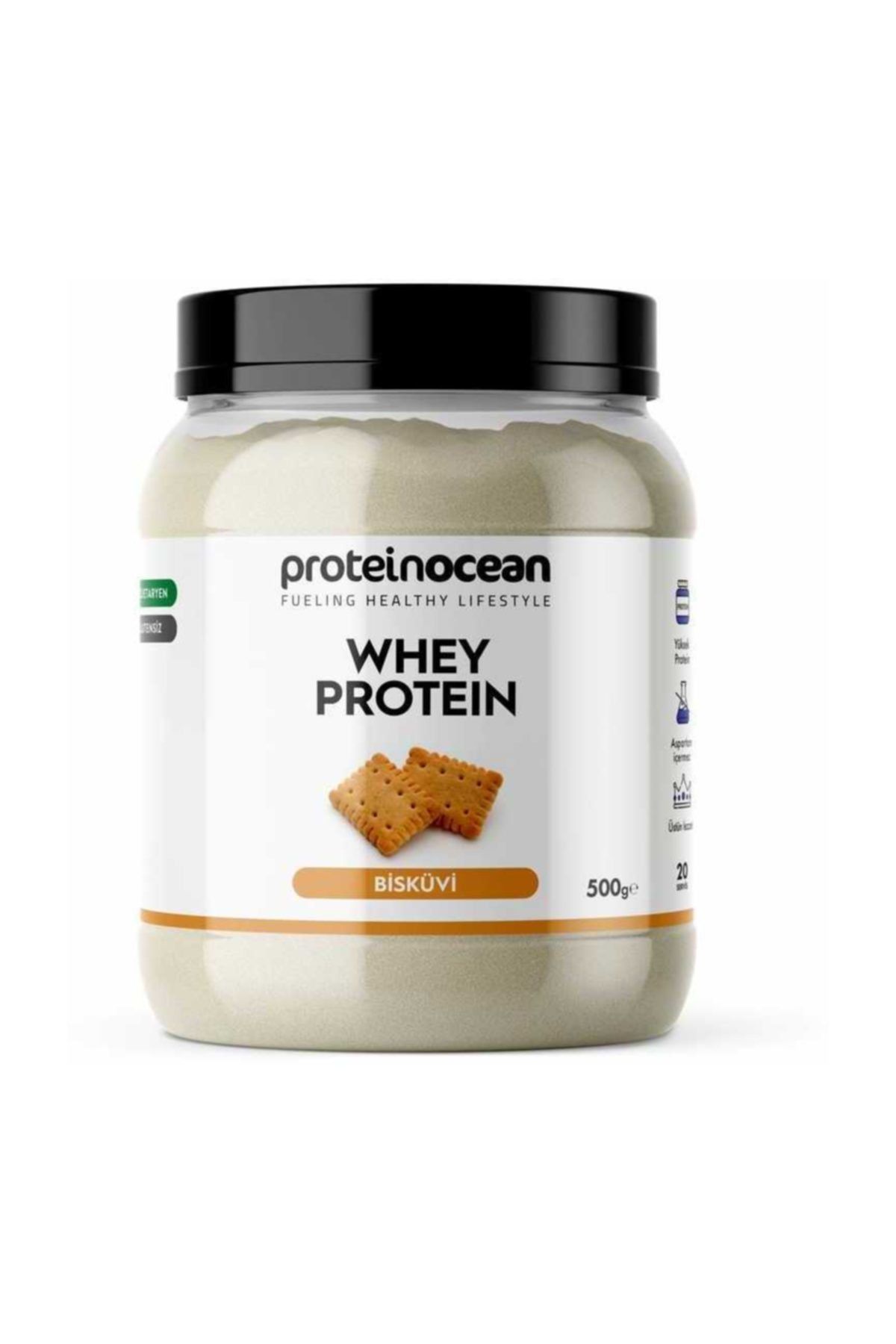 Proteinocean WHEY PROTEIN™ Bisküvi 500g - 20 servis