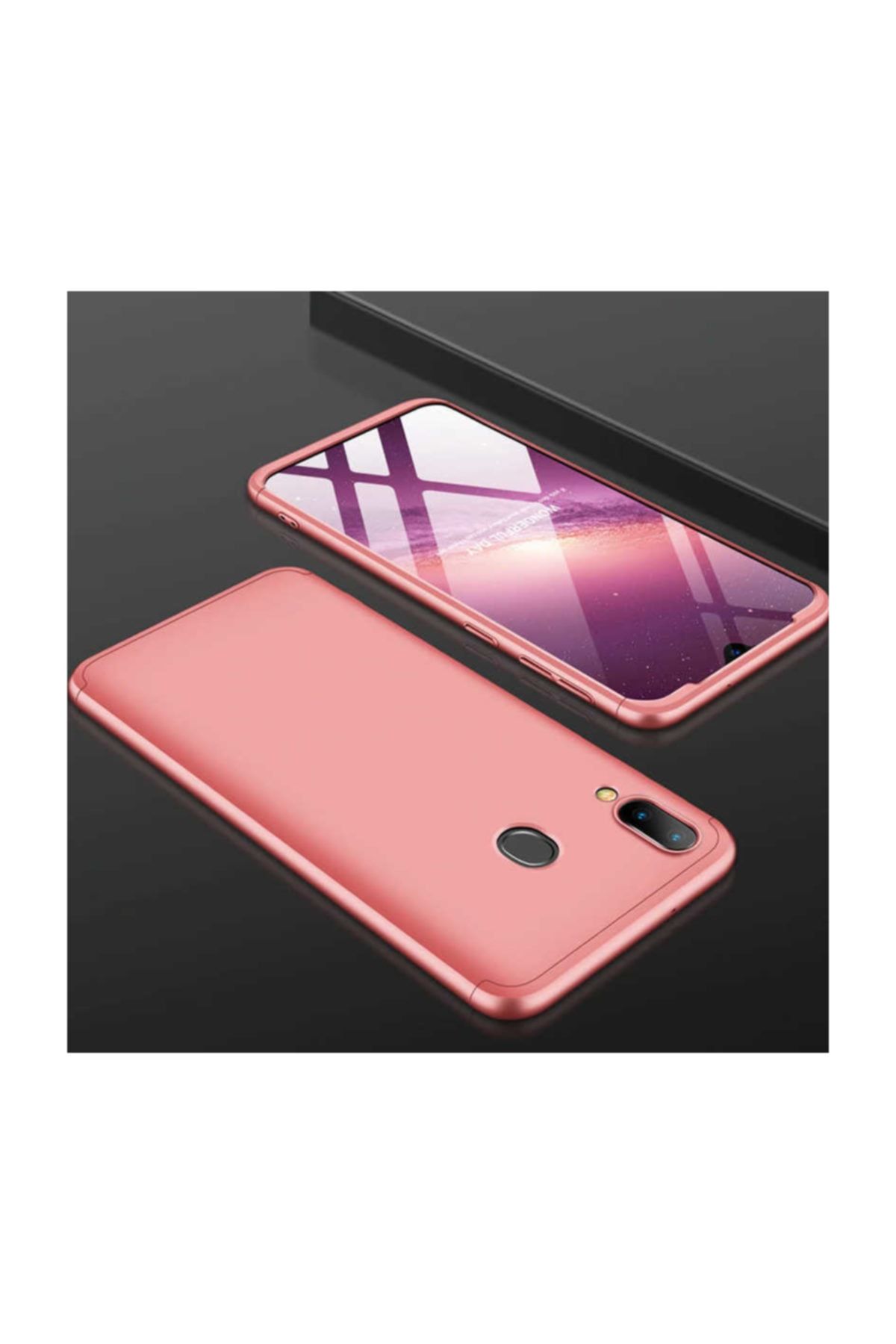 Anka Cep Cep Telefonu Aksesuarları Huawei P Smart 2019 Kılıf 360 Derece Tam Koruma 3 Parça Ays Kapak