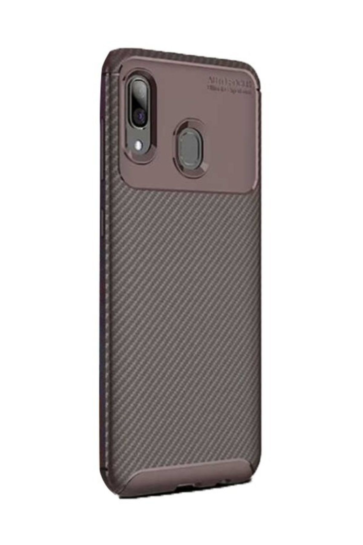CaseStreet Samsung Galaxy A10s Kılıf Negro Karbon Dizayn Silikon+nano Glass