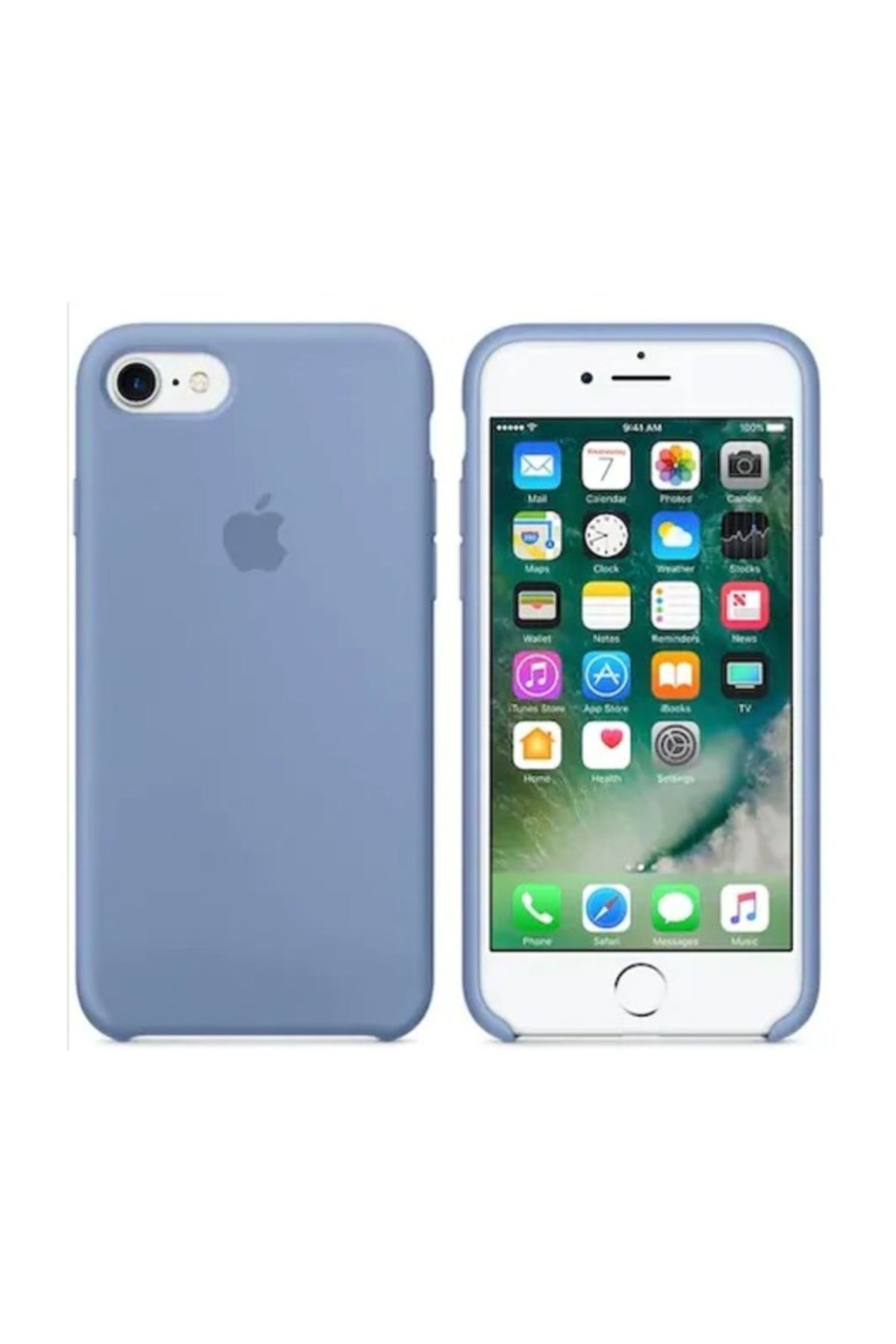 Telefon Aksesuarları Iphone 8 Plus Lansman Kılıf -çelik Mavisi