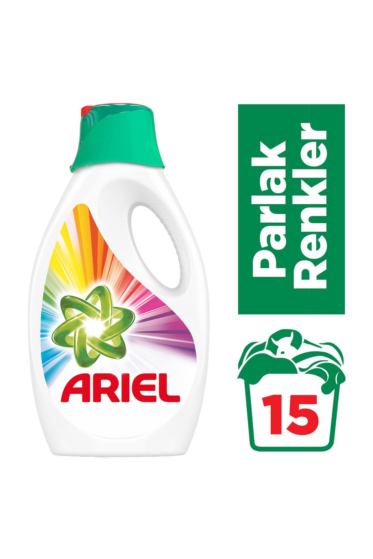 Ariel Sıvı Çamaşır Deterjanı Parlak Renkler 15 Yıkama