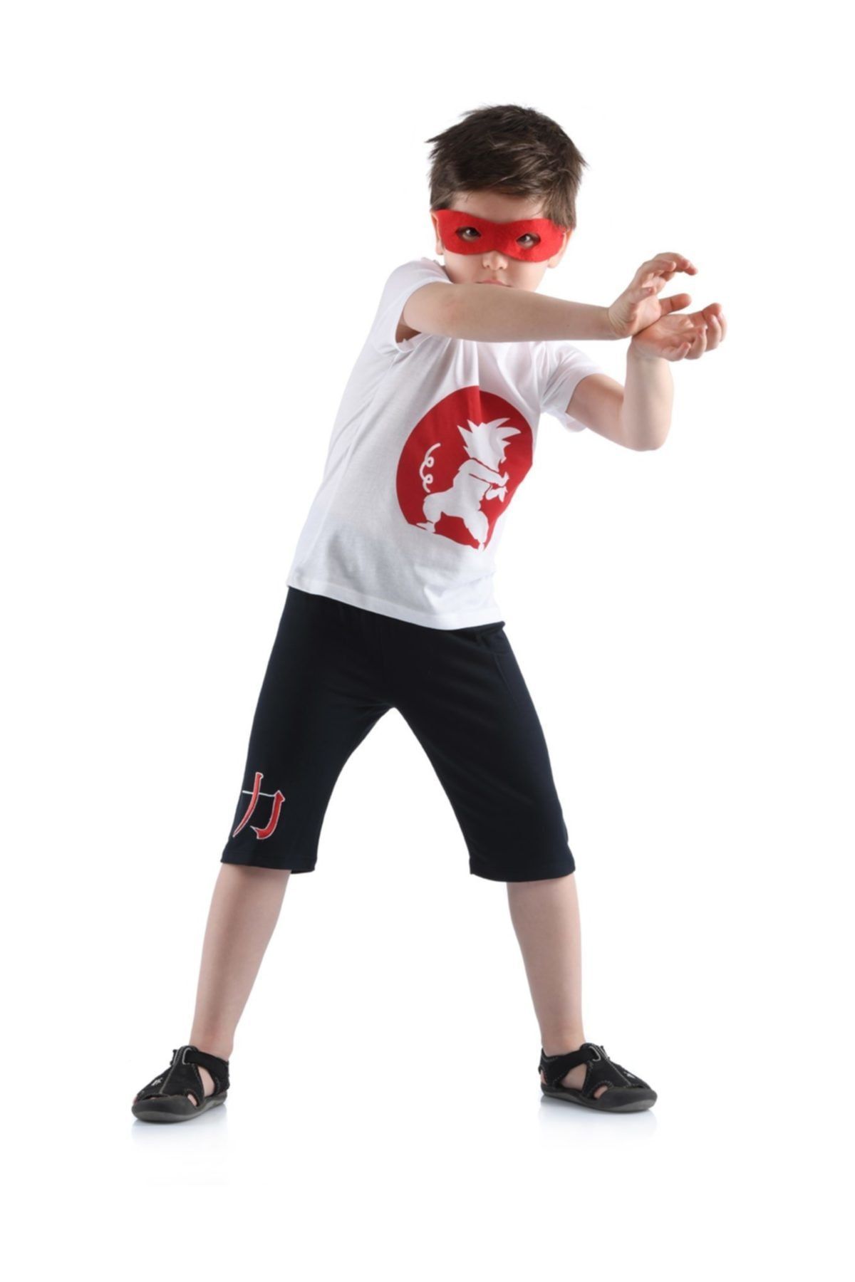Cute Crazy Cesur Karate Şort & T-shirt Takım Cc-set182