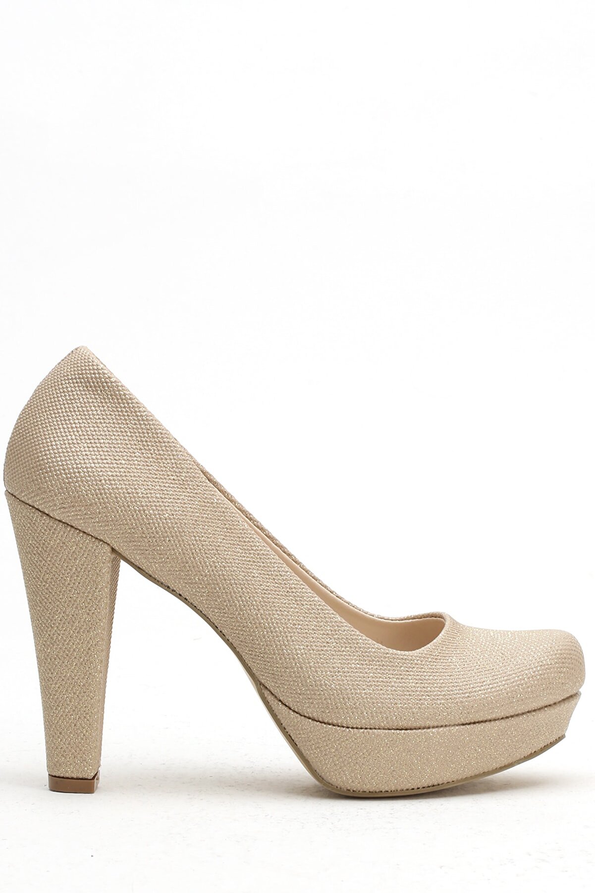Ayakkabı Modası Altın Kadın Topuklu Ayakkabı 3800-20-119002