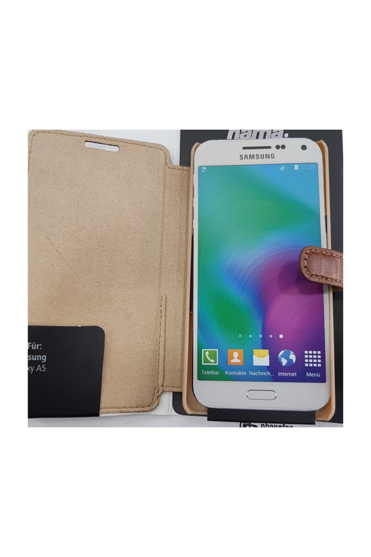 Hama Samsung A5 ( A500 ) Için Hakiki Deri  Cüzdanlı / Kapaklı Telefon Kılıfları