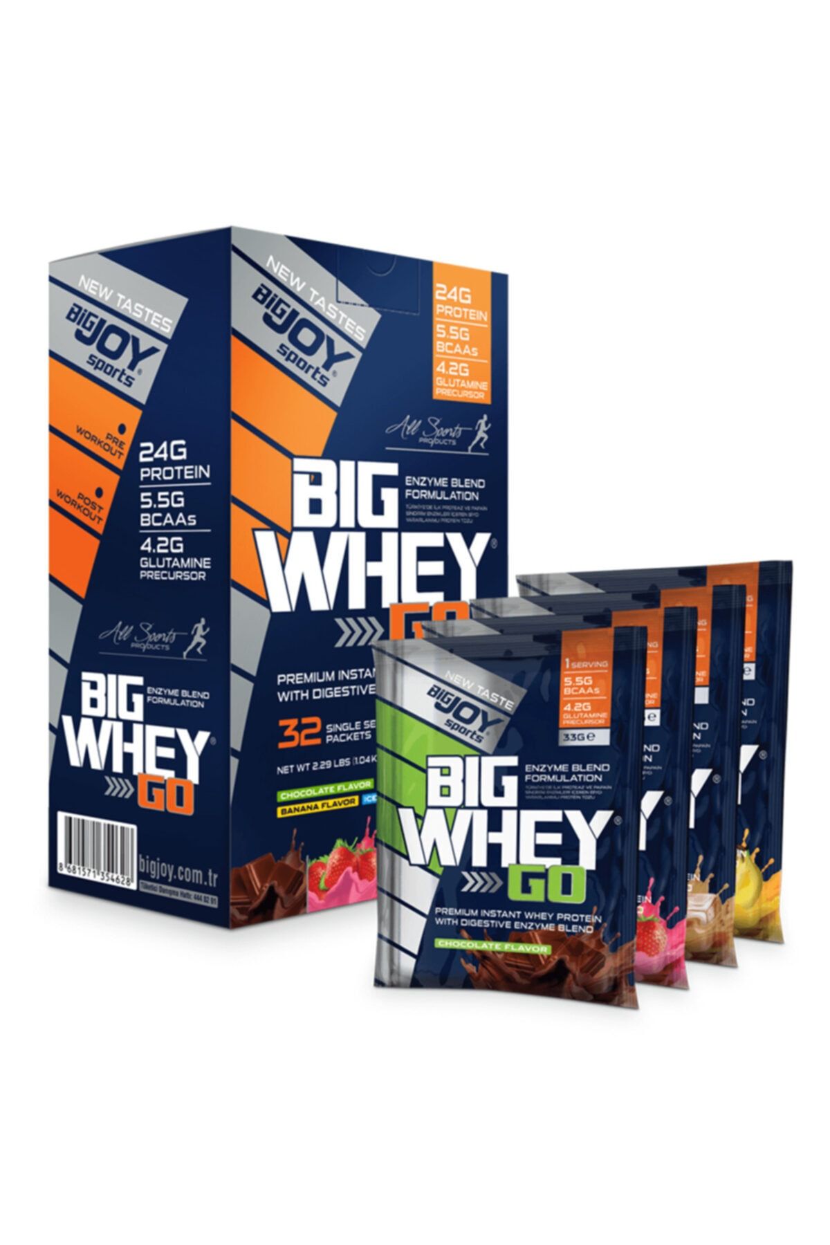 Bigjoy Sports Bigwheygo Whey Protein Tozu 32 Paket (servis) Mix Aromalı Bigwhey