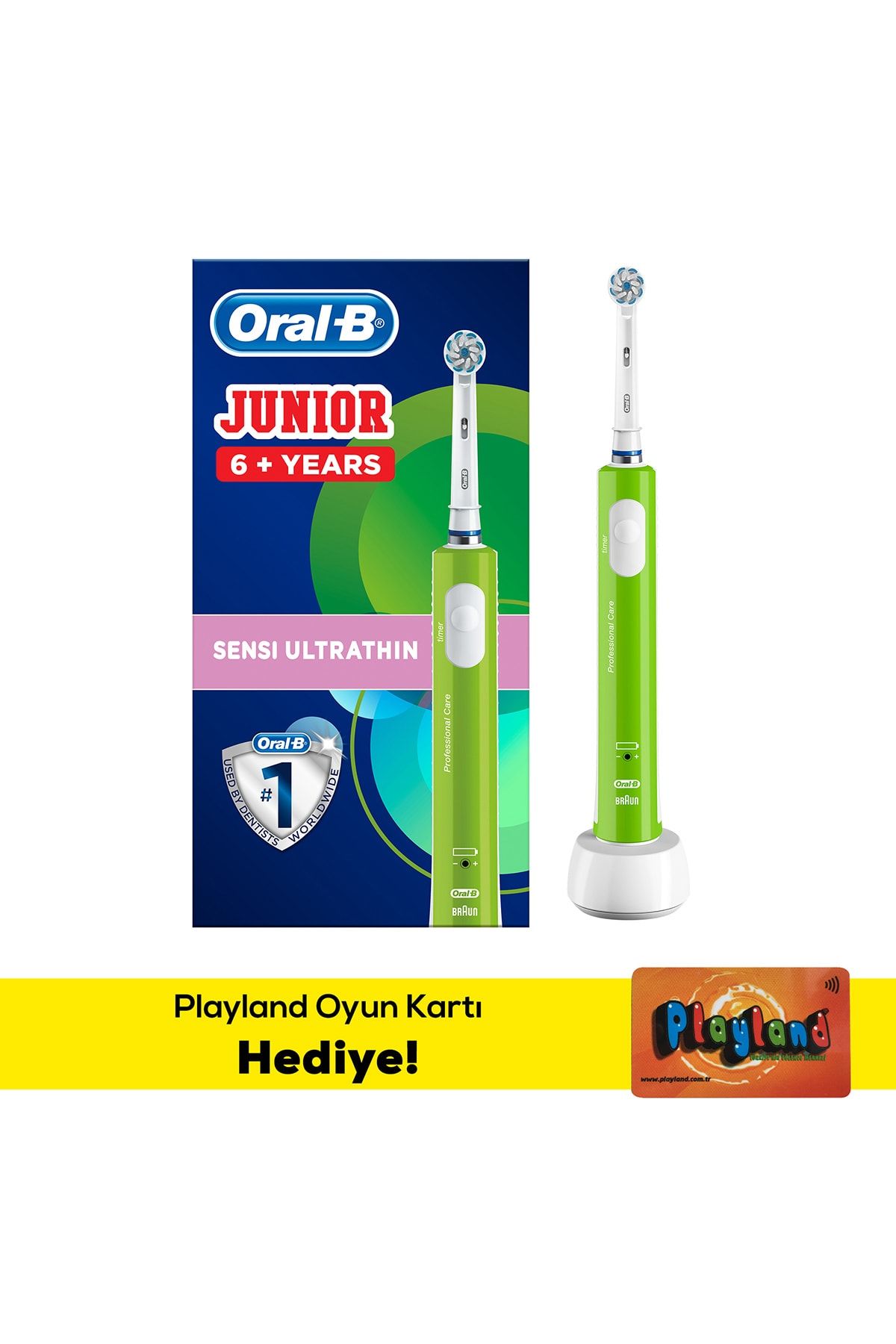 Oral-B Junior Çocuklar İçin Şarj Edilebilir Diş Fırçası (6+)
